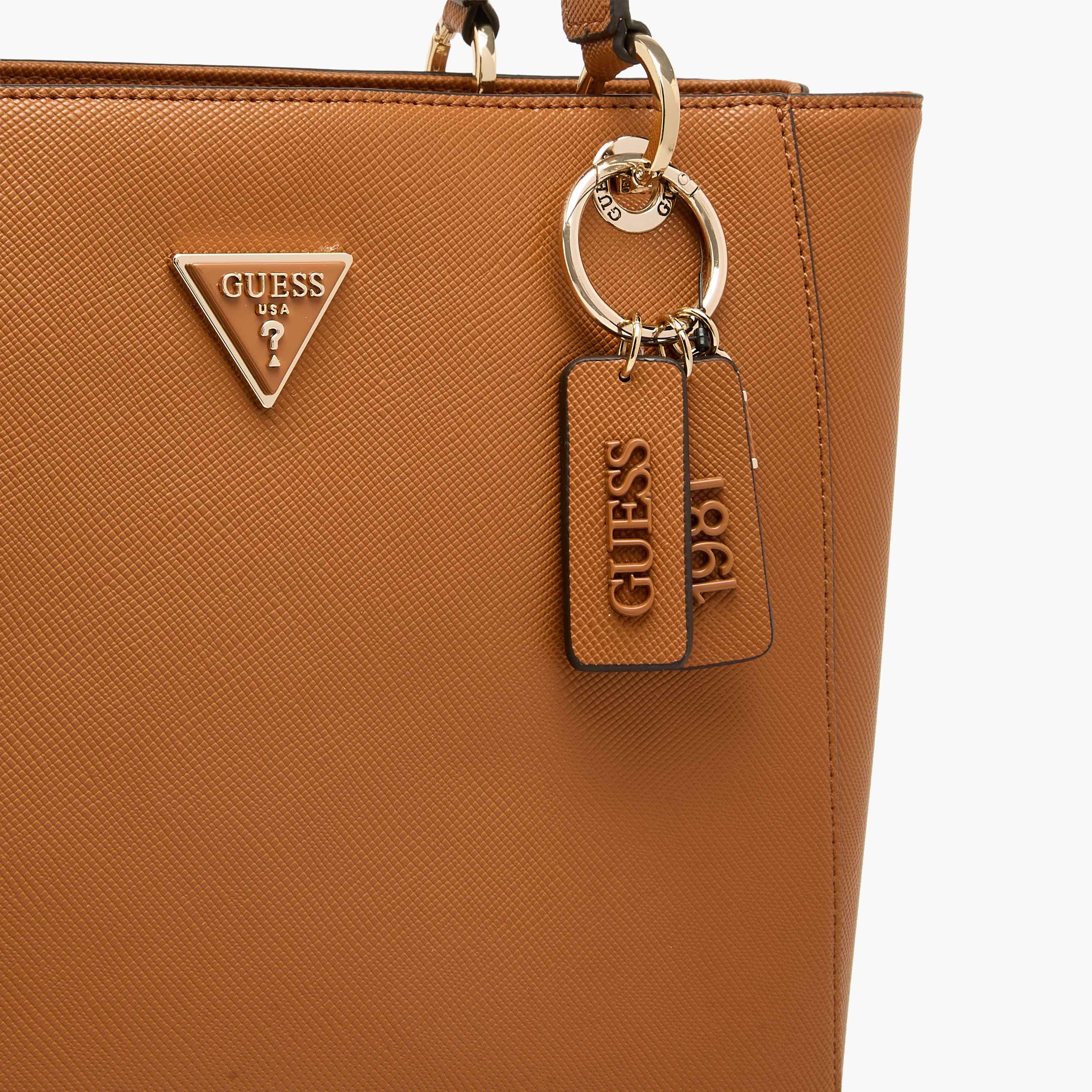 Guess Noelle II Textured Tote Bag with Double Handle-women-bagsandwallets-handbags-image-5