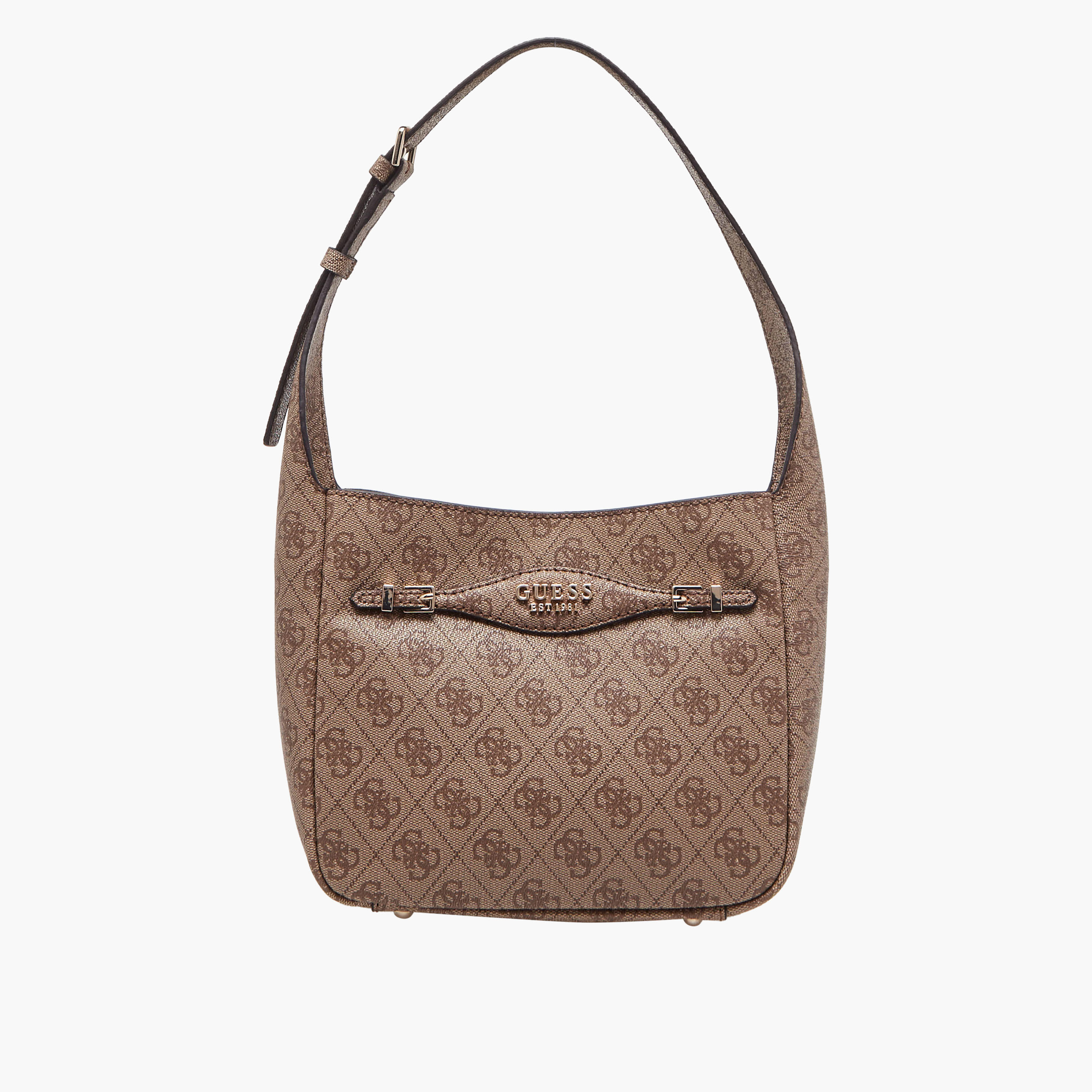 شنطة كتف بطبعات مونوجرام وحزام قابل للفصل كاتيا من جيس-women-bagsandwallets-handbags-image-1