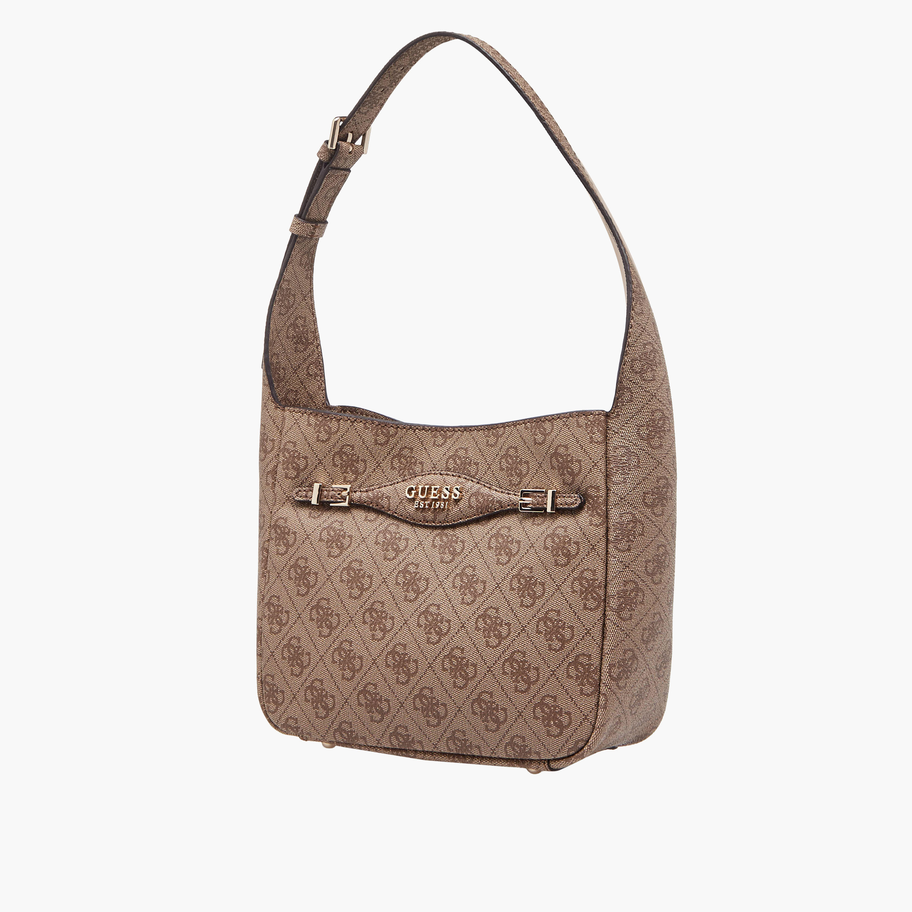 شنطة كتف بطبعات مونوجرام وحزام قابل للفصل كاتيا من جيس-women-bagsandwallets-handbags-image-3