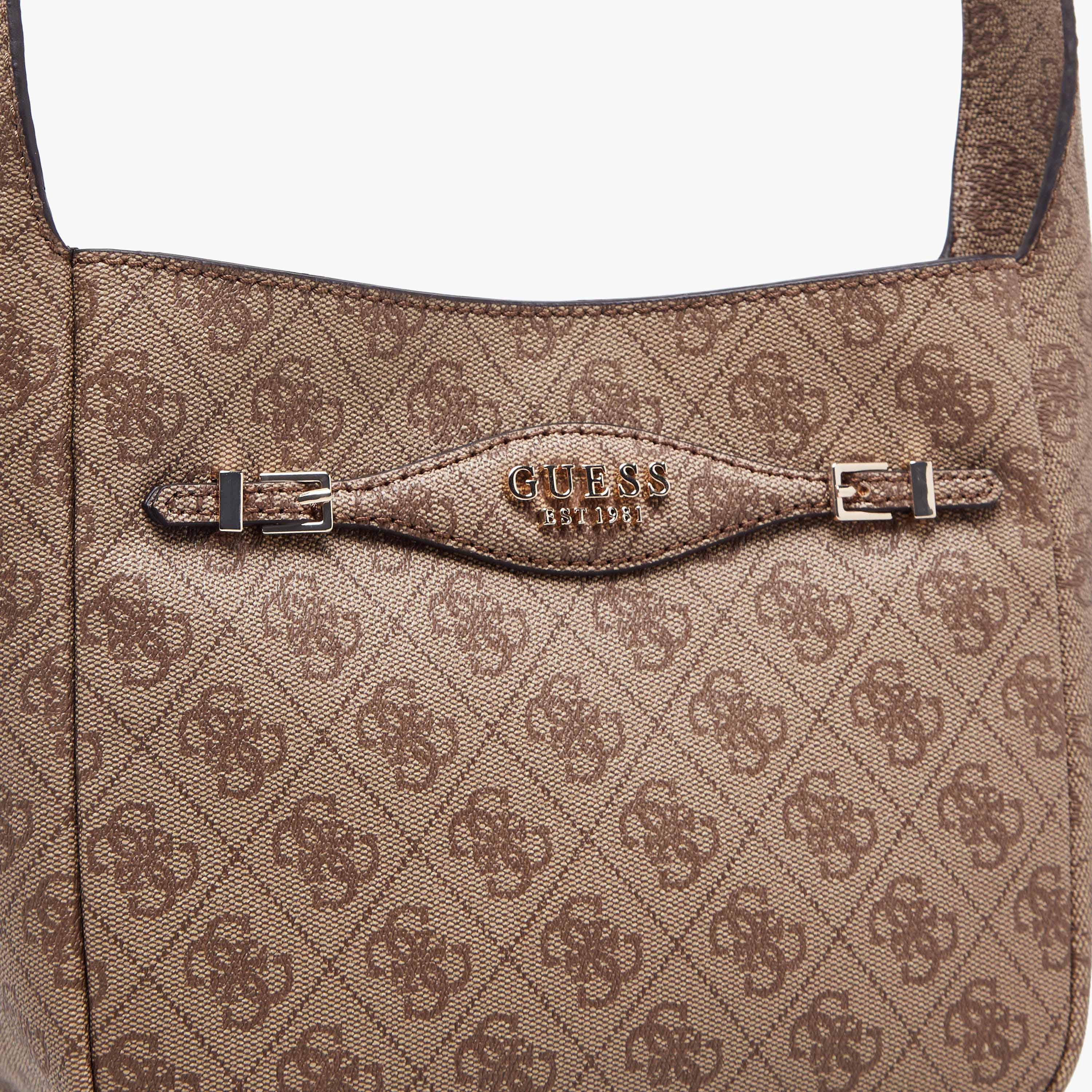 شنطة كتف بطبعات مونوجرام وحزام قابل للفصل كاتيا من جيس-women-bagsandwallets-handbags-image-5