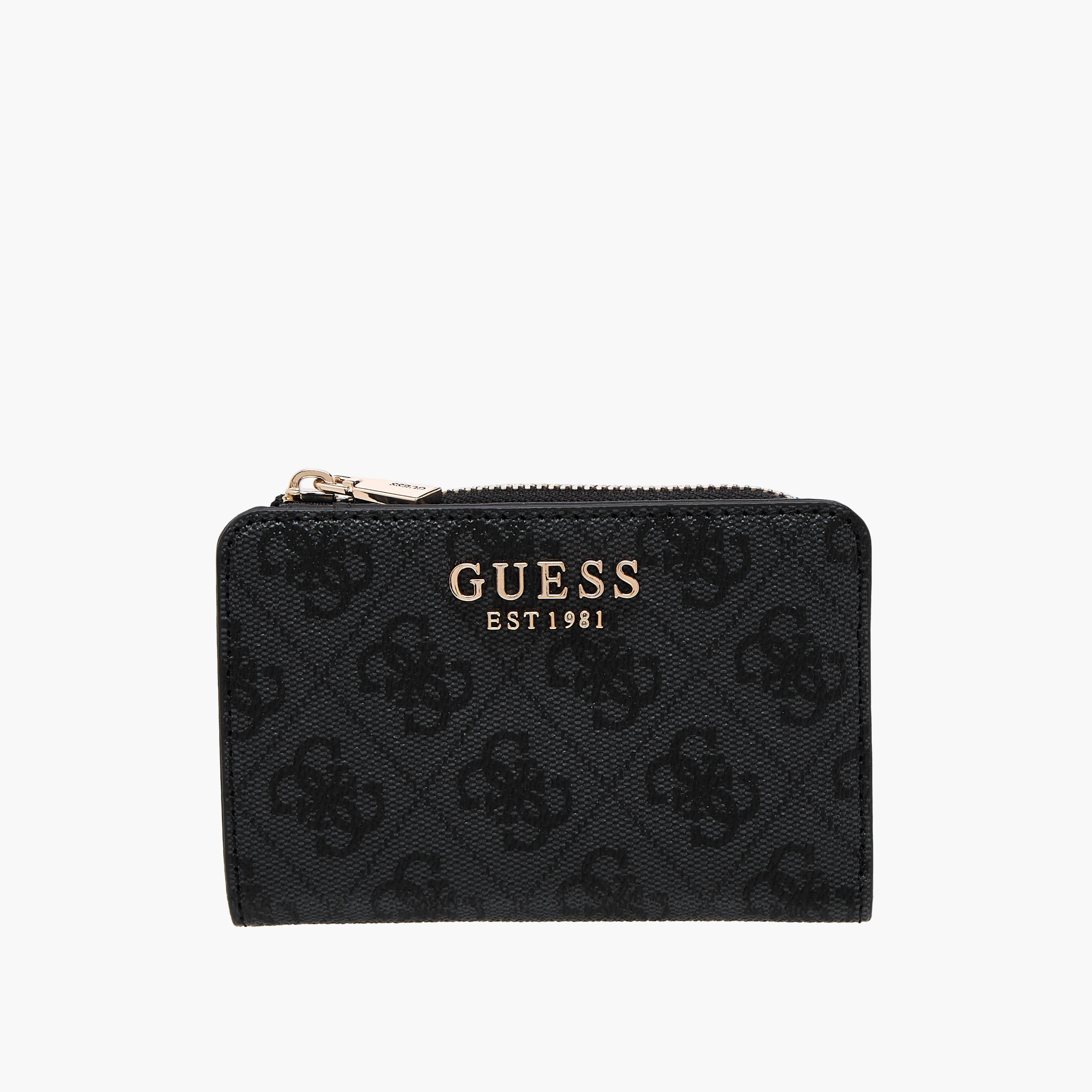 Guess LAUREL II SLG Monogram Print Zip Around Card Holder-women-bagsandwallets-wallets-image-1