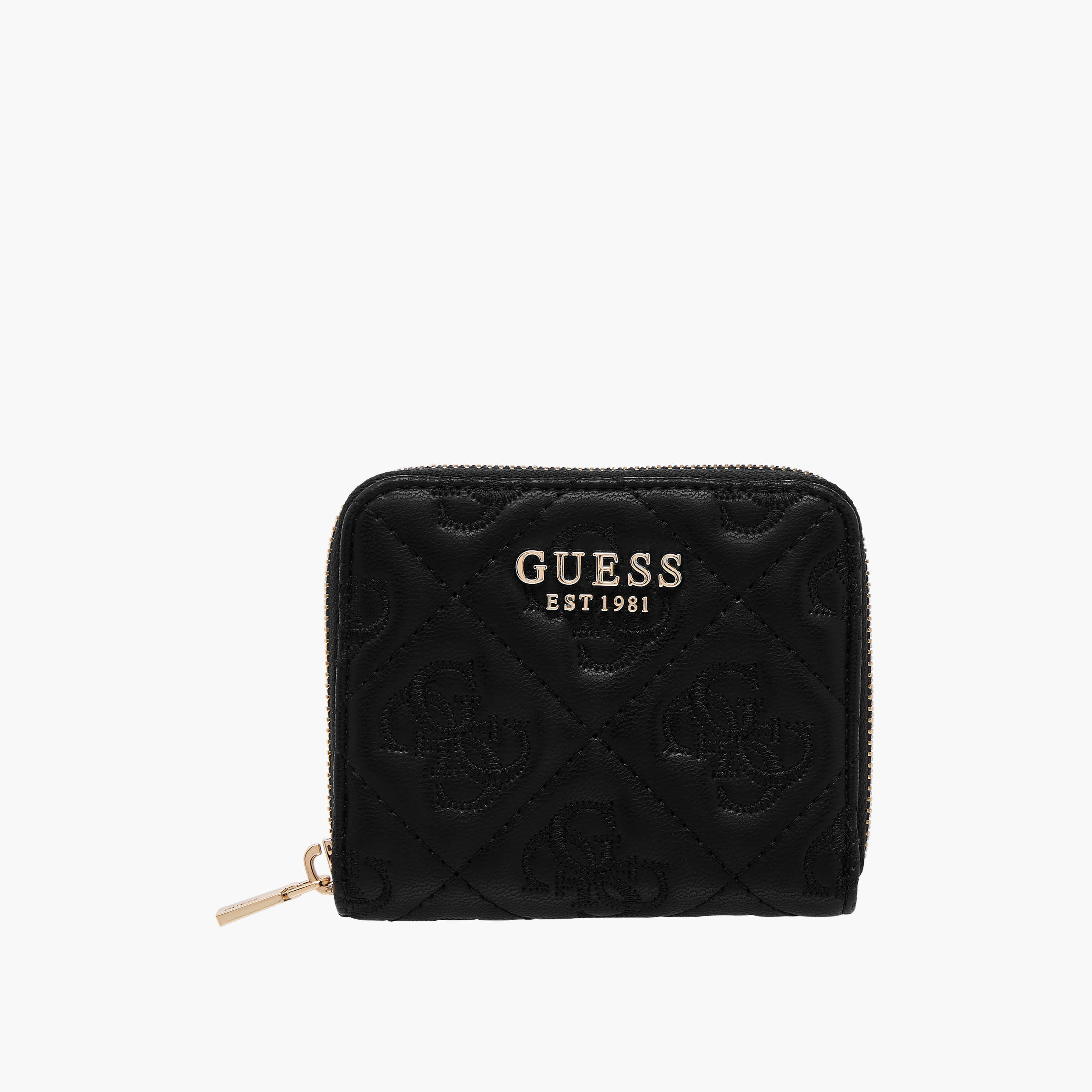 Guess Adelasia SLG Textured Wallet with Zip Closure-women-bagsandwallets-wallets-image-1