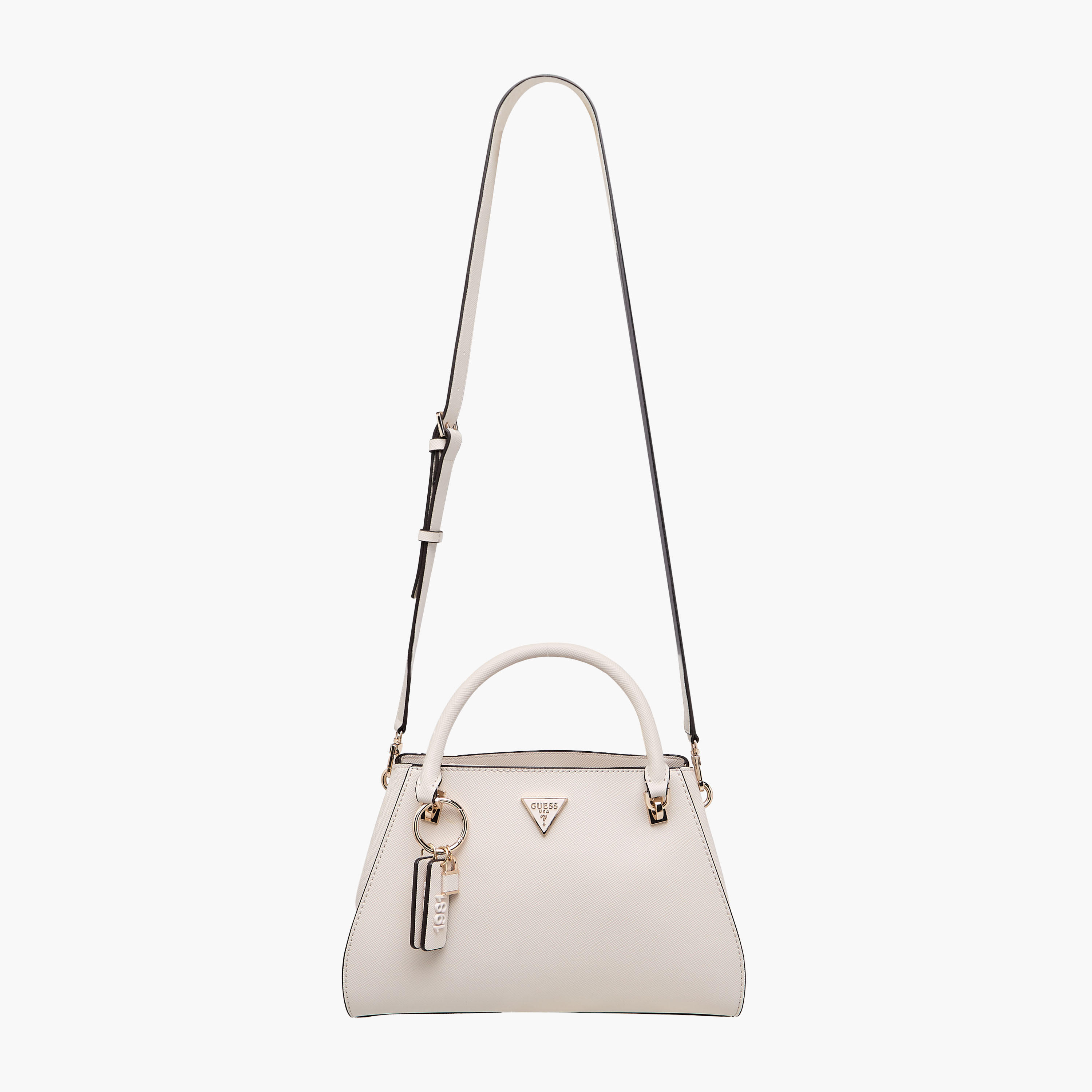 Guess NOELLE Textured Satchel Bag with Detachable Shoulder Strap-women-bagsandwallets-handbags-image-3