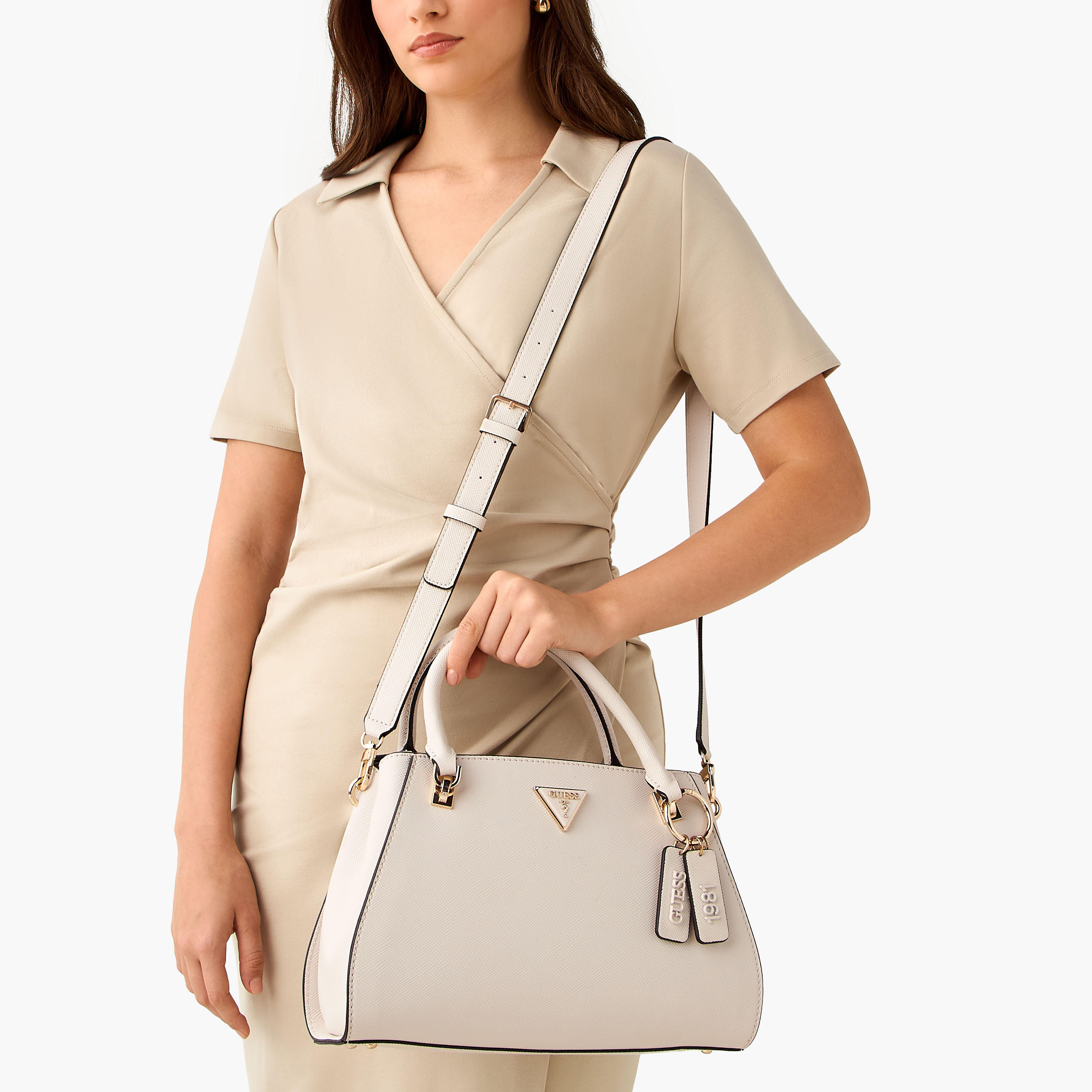 Guess NOELLE Textured Satchel Bag with Detachable Shoulder Strap-women-bagsandwallets-handbags-image-9