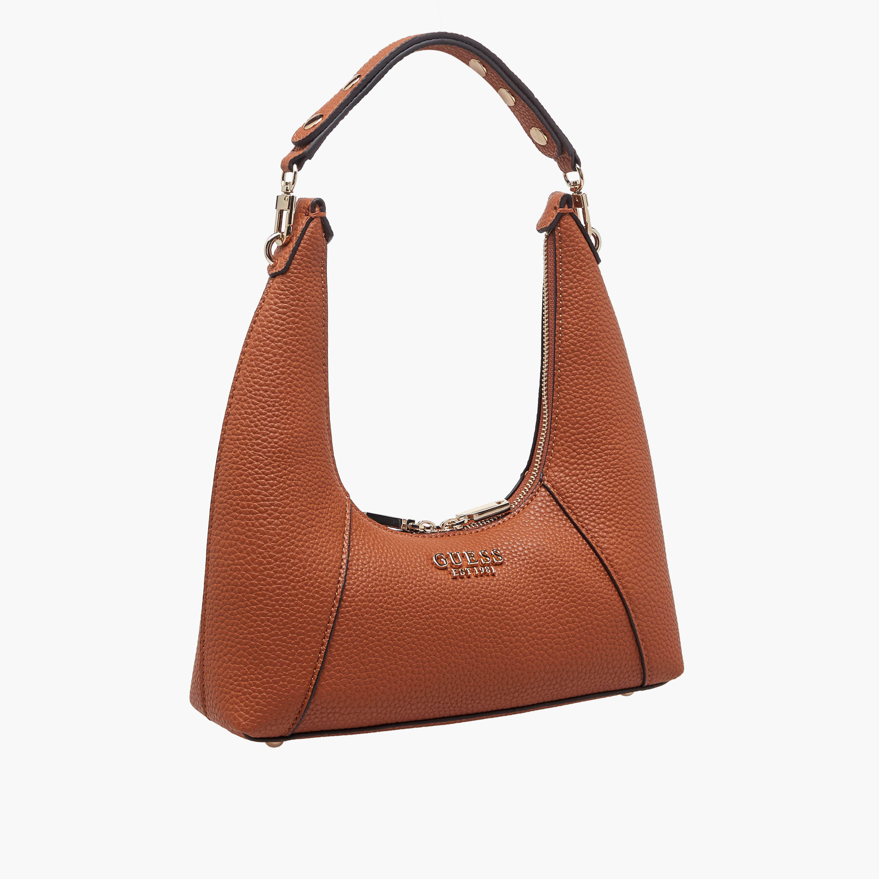 Guess Calista Textured Shoulder Bag with Zip Closure-women-bagsandwallets-handbags-image-4