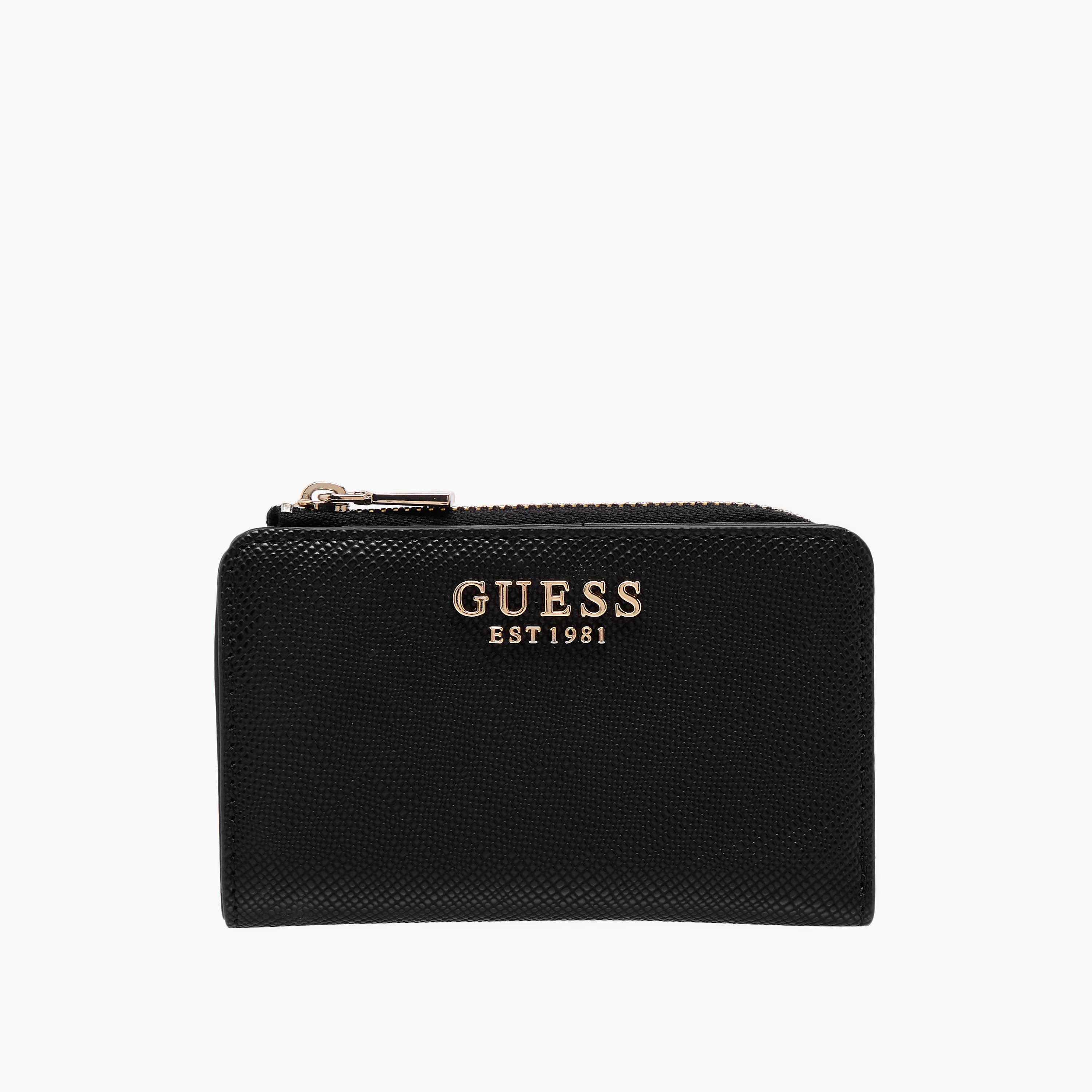 Guess Laurel II SLG Textured Card Holder with Zip Closure-women-bagsandwallets-wallets-image-1