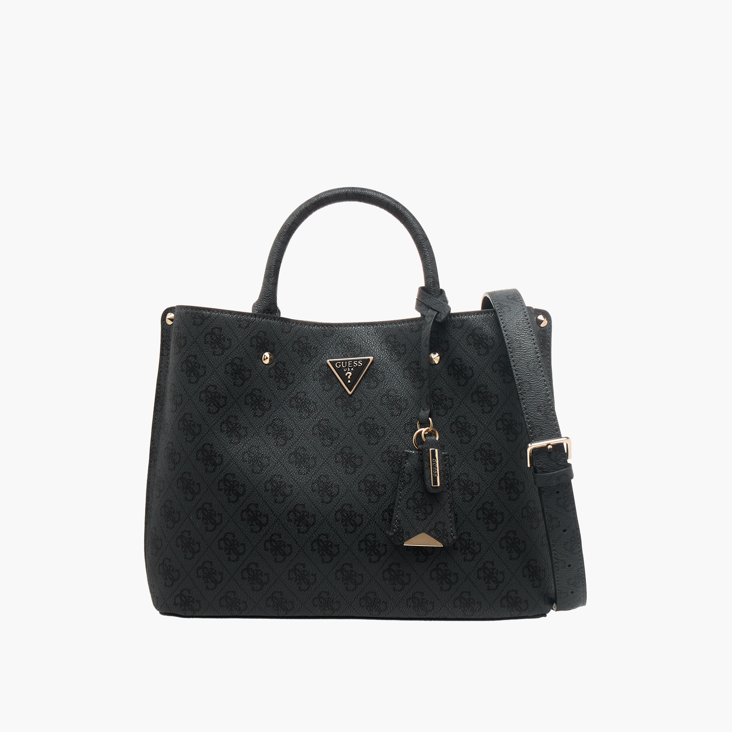 Guess Meridian II Girlfriend Monogram Print Tote Bag with Double Handle-women-bagsandwallets-handbags-image-1