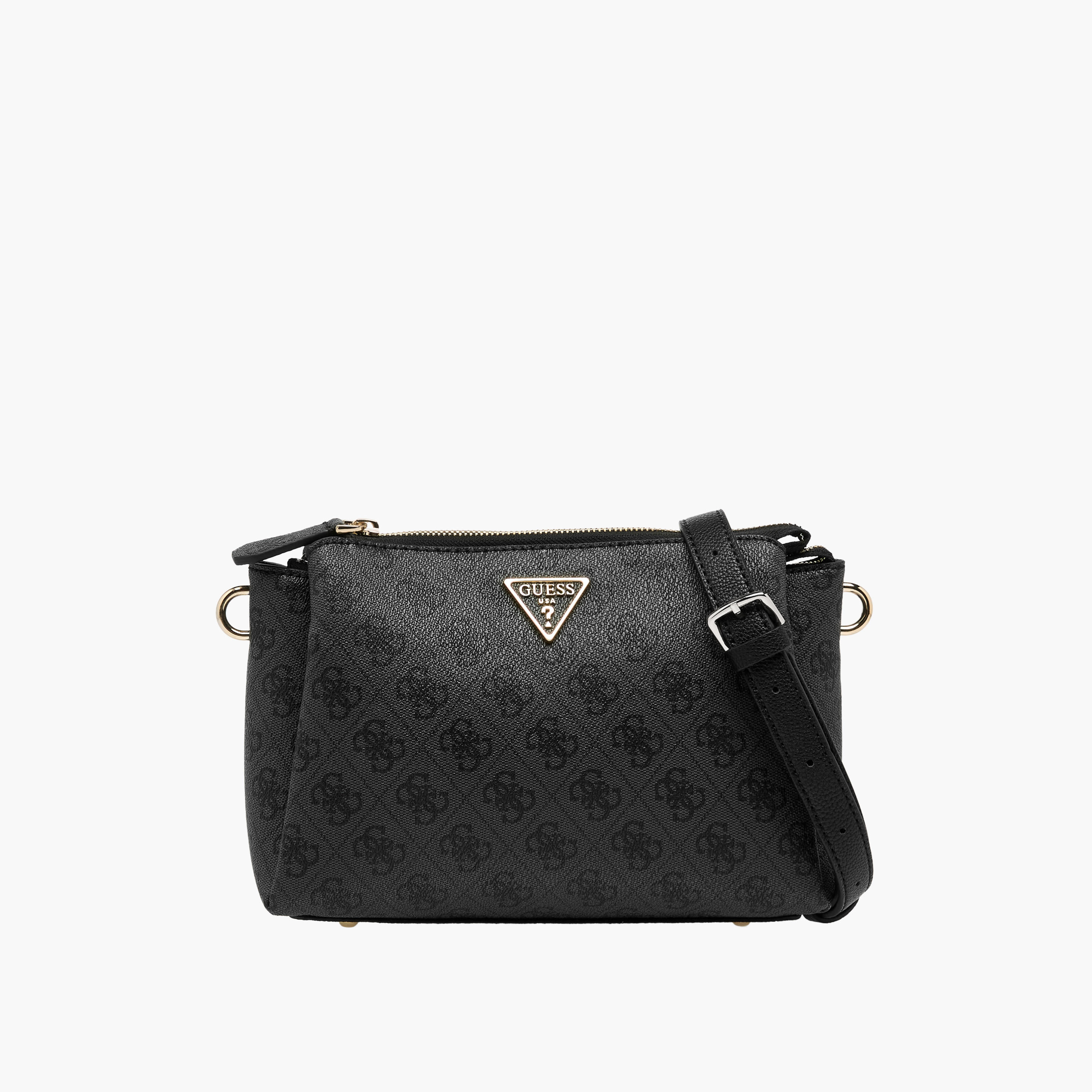 Guess Noelle Tri Comp Monogram Print Crossbody Bag with Adjustable Strap-women-bagsandwallets-handbags-image-1