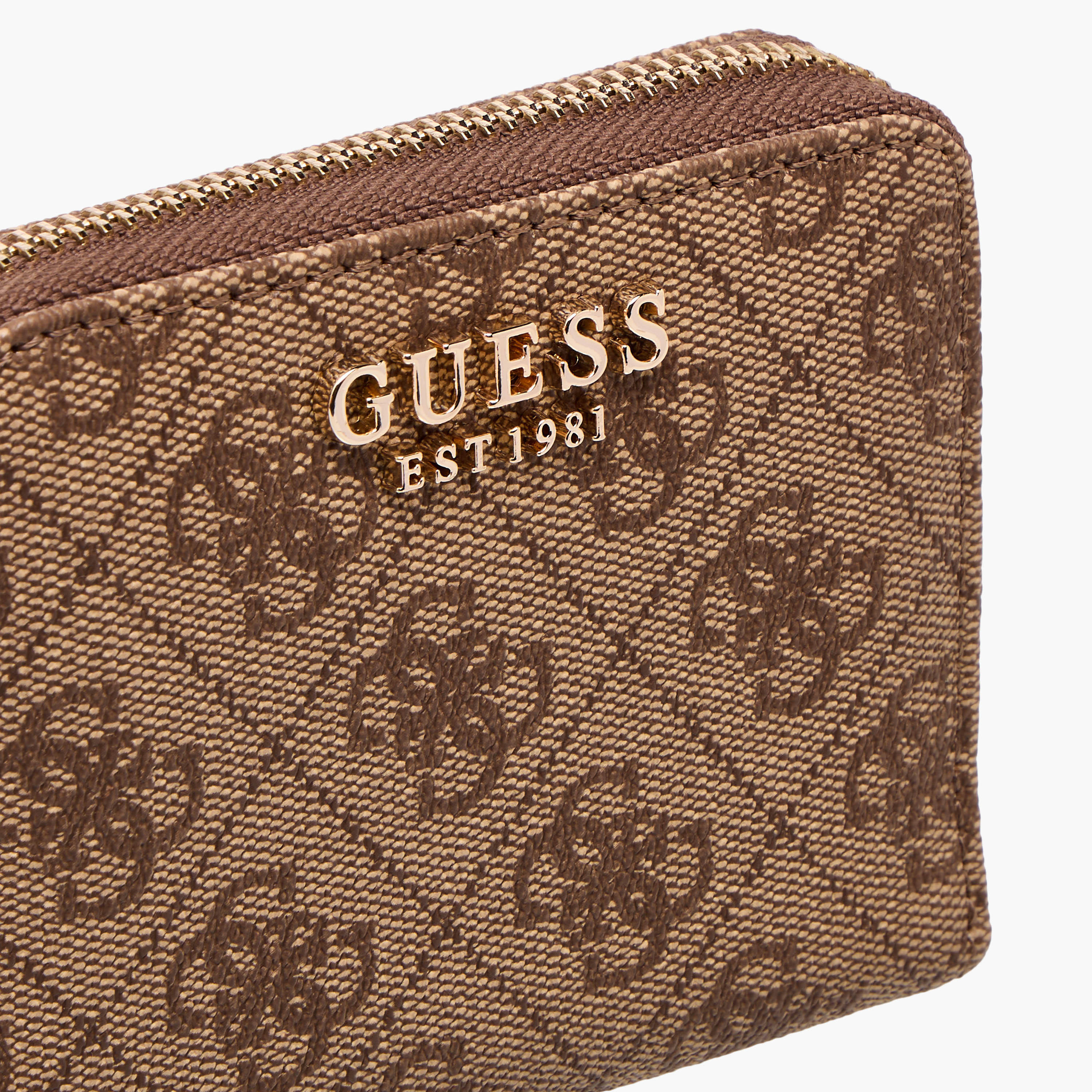 Guess Laurel II SLG Textured Wallet with Zip Closure-women-bagsandwallets-wallets-image-3