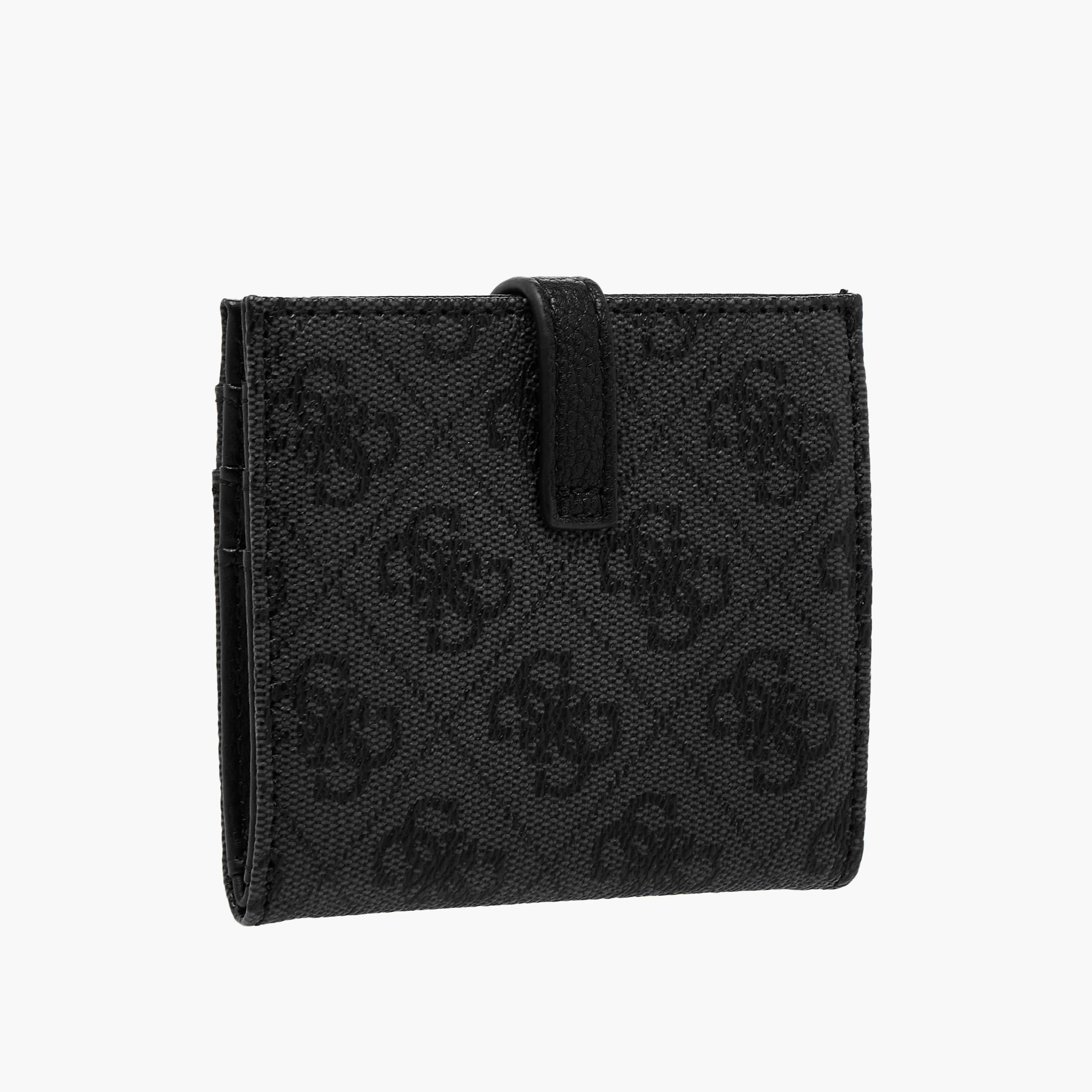 Guess Laurel SLG Textured Card Holder with Snap Button Closure-women-bagsandwallets-wallets-image-2