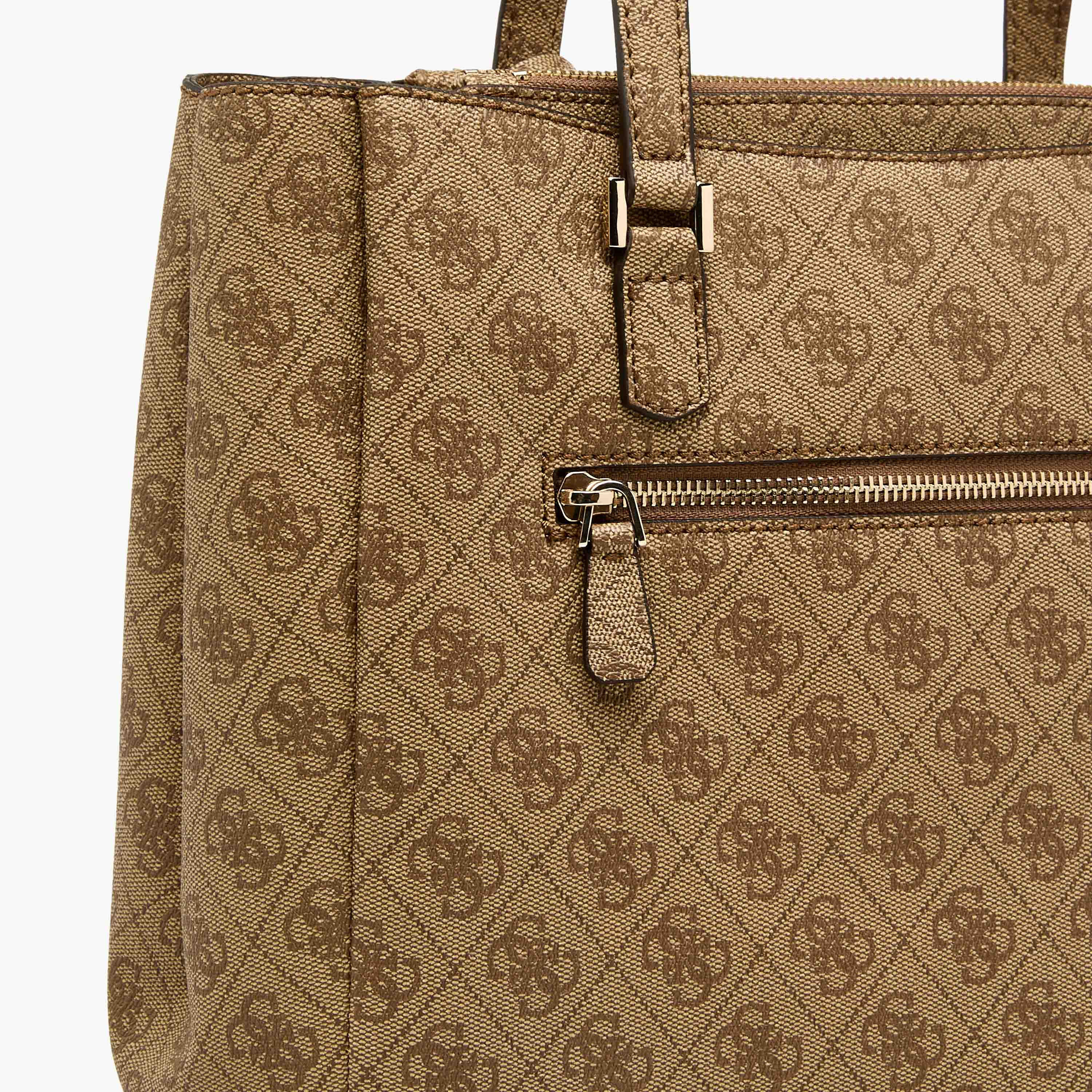 Guess Katya Monogram Textured Tote Bag with Double Handle-women-bagsandwallets-handbags-image-6