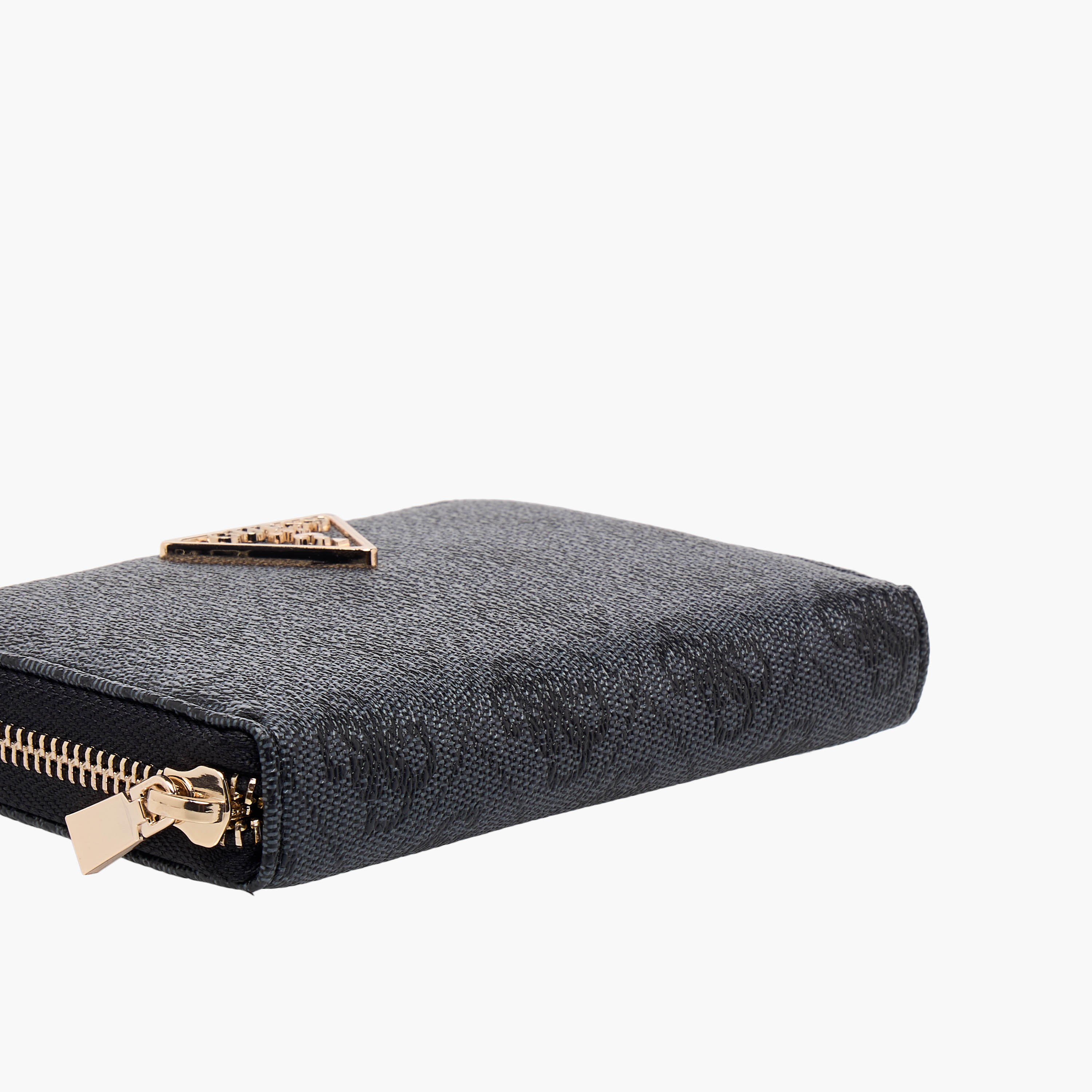 Guess Laurel SLG Textured Wallet with Zip Closure-women-bagsandwallets-wallets-image-4