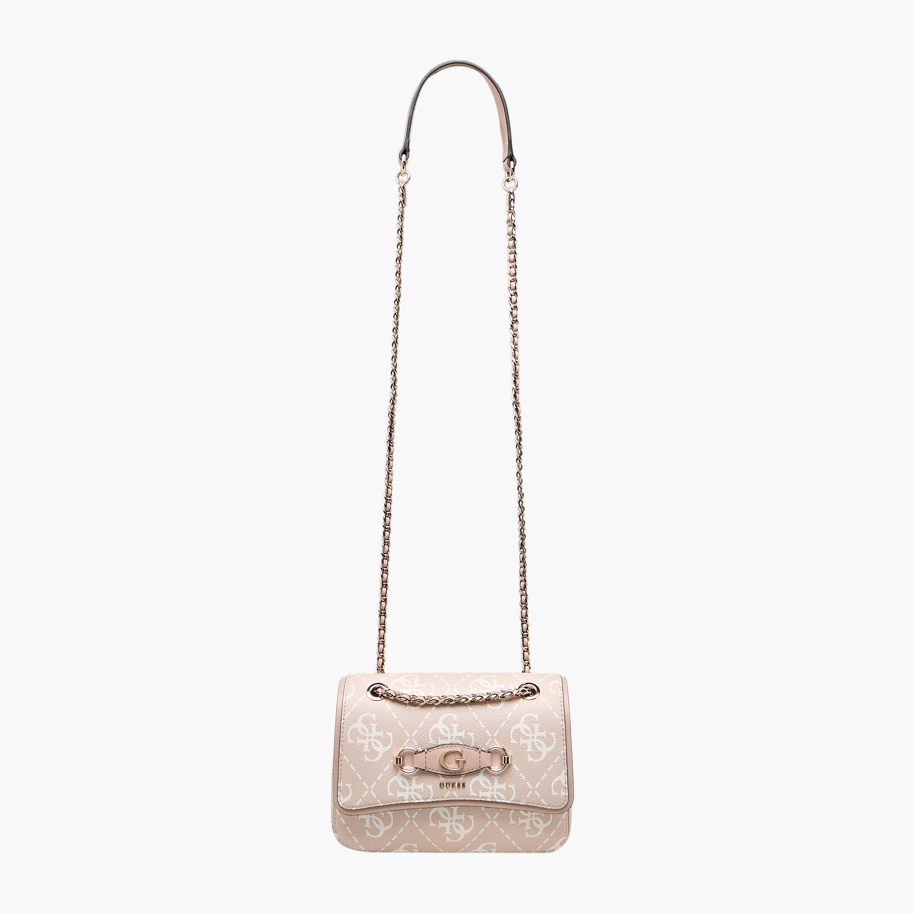 Guess IZZY CONVERTIBLE Monogram Print Sling Bag with Chain Strap-women-bagsandwallets-handbags-image-3