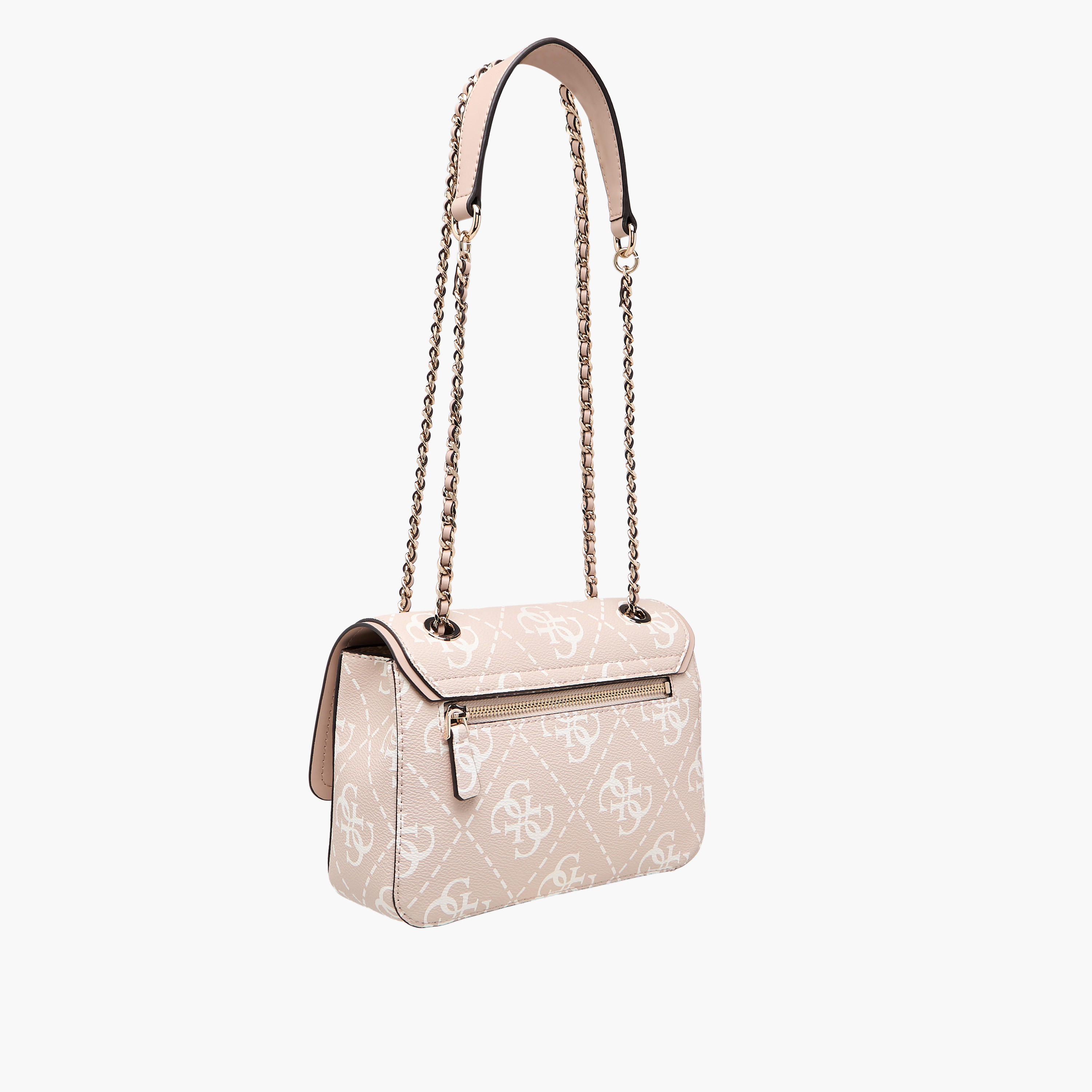 Guess IZZY CONVERTIBLE Monogram Print Sling Bag with Chain Strap-women-bagsandwallets-handbags-image-6