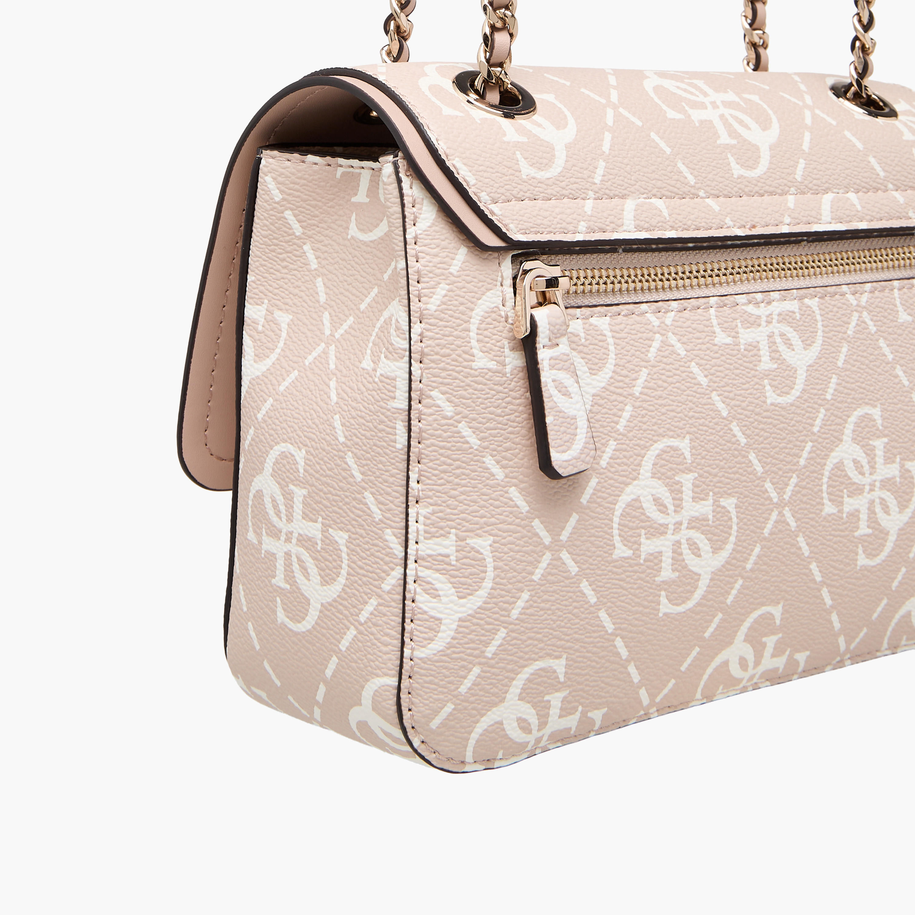 Guess IZZY CONVERTIBLE Monogram Print Sling Bag with Chain Strap-women-bagsandwallets-handbags-image-7