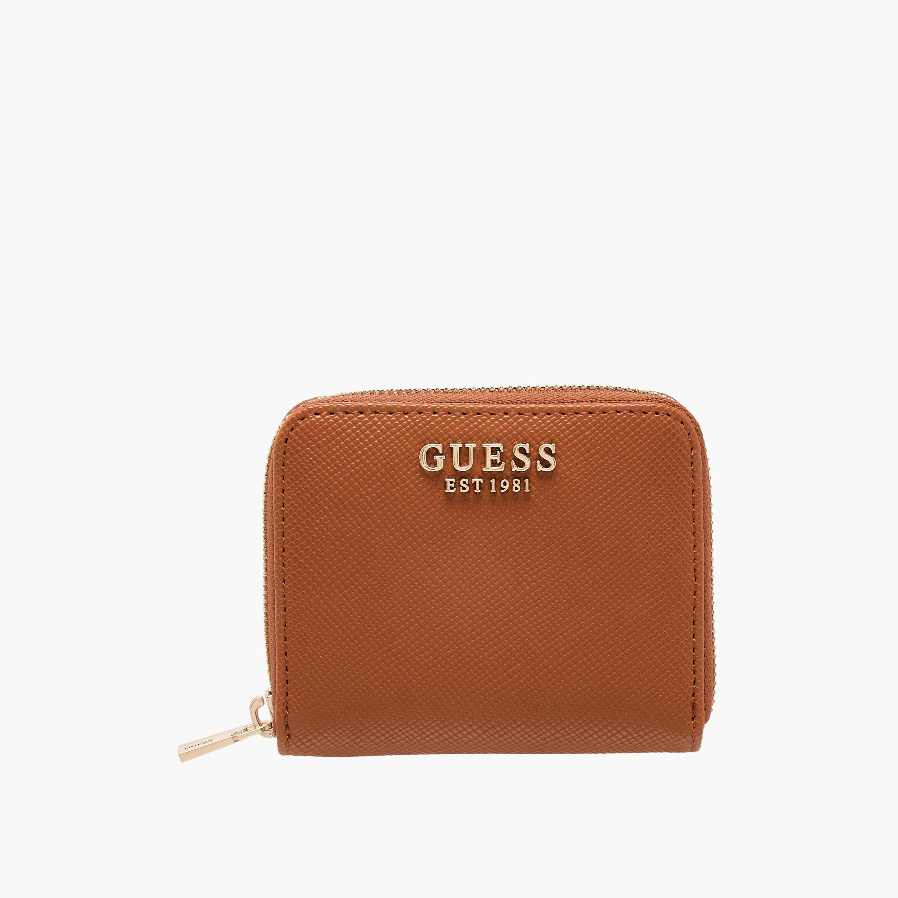 Guess Laurel II SLG Textured Wallet with Zip Closure-women-bagsandwallets-wallets-image-1