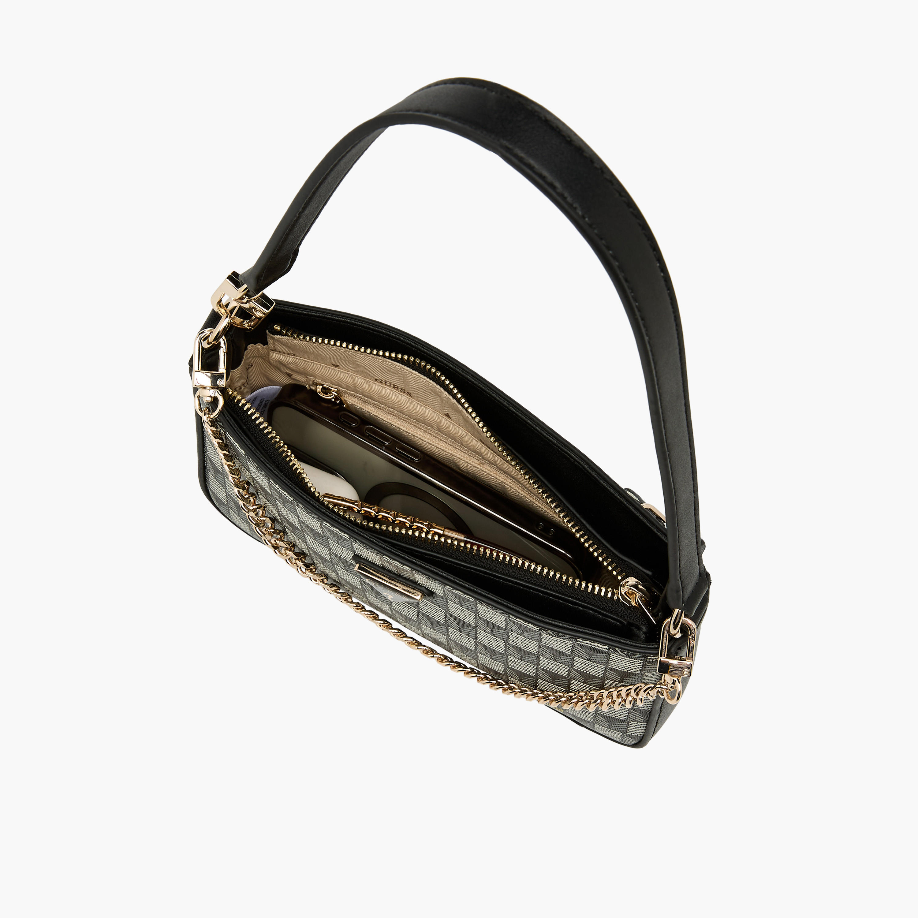 Guess G WAVE II MINI Printed Shoulder Bag with Chain Detail-women-bagsandwallets-handbags-image-8