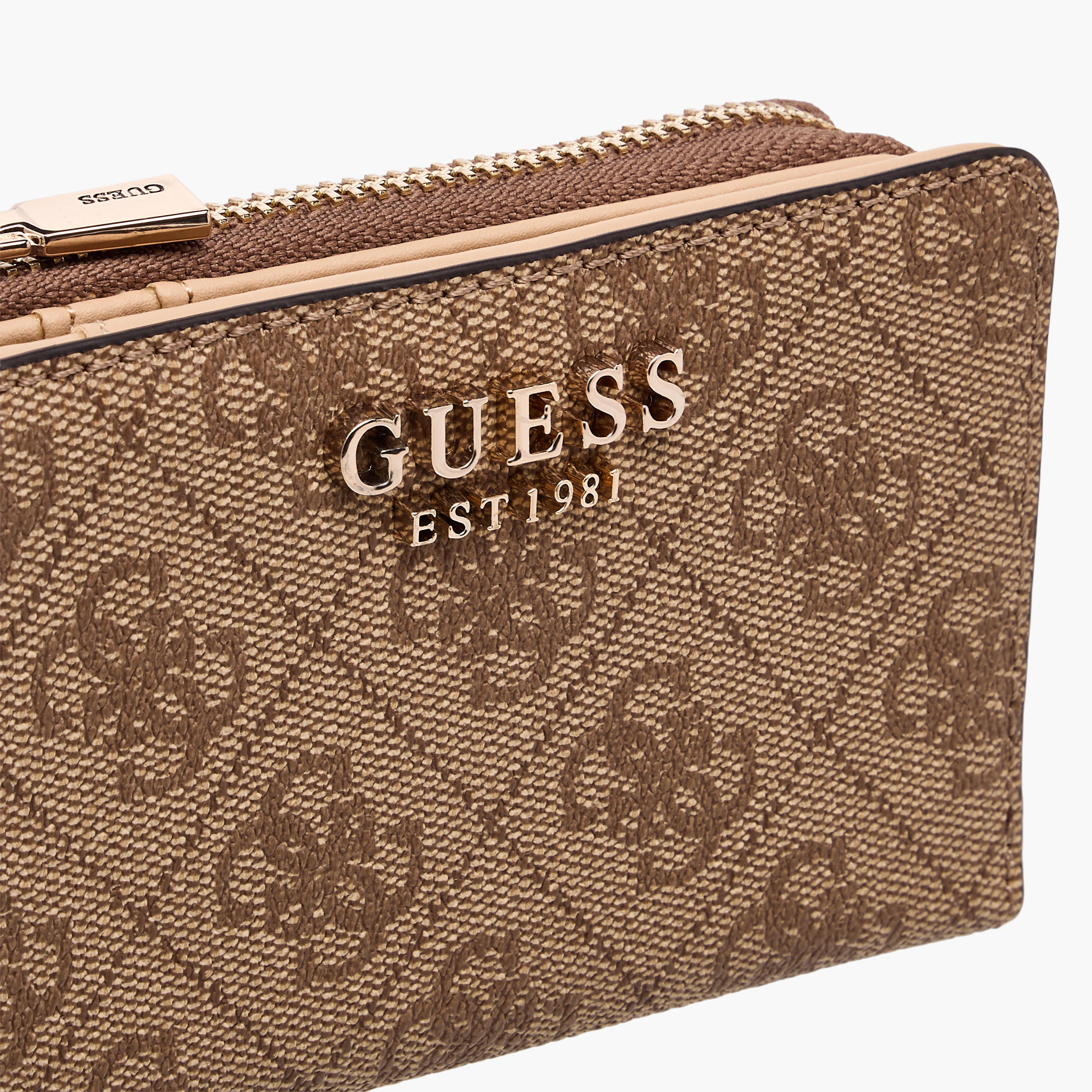 Guess Laurel SLG Textured Card Holder with Snap Button Closure-women-bagsandwallets-wallets-image-3