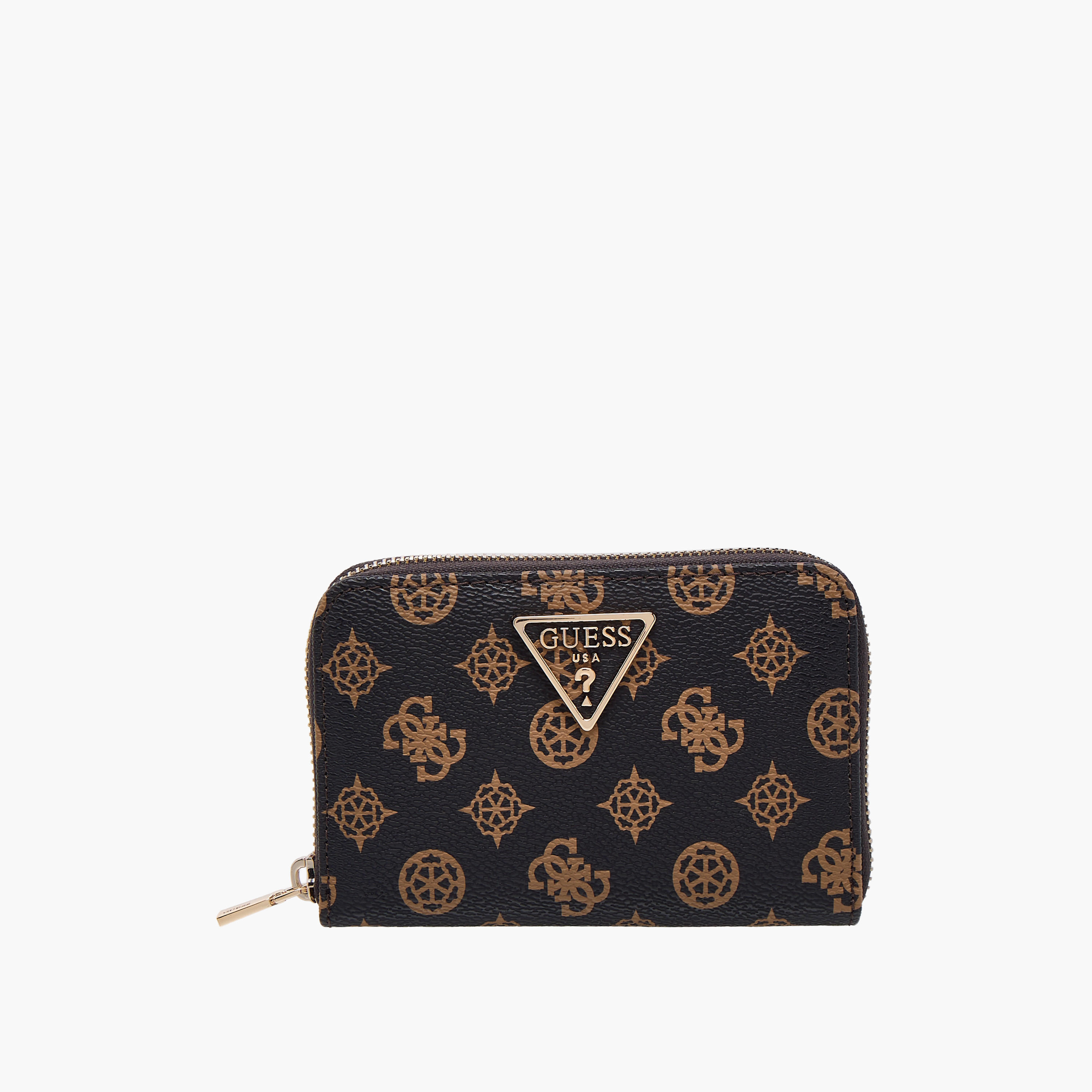 Guess Laurel SLG Printed Wallet with Zip Closure-women-bagsandwallets-wallets-image-1