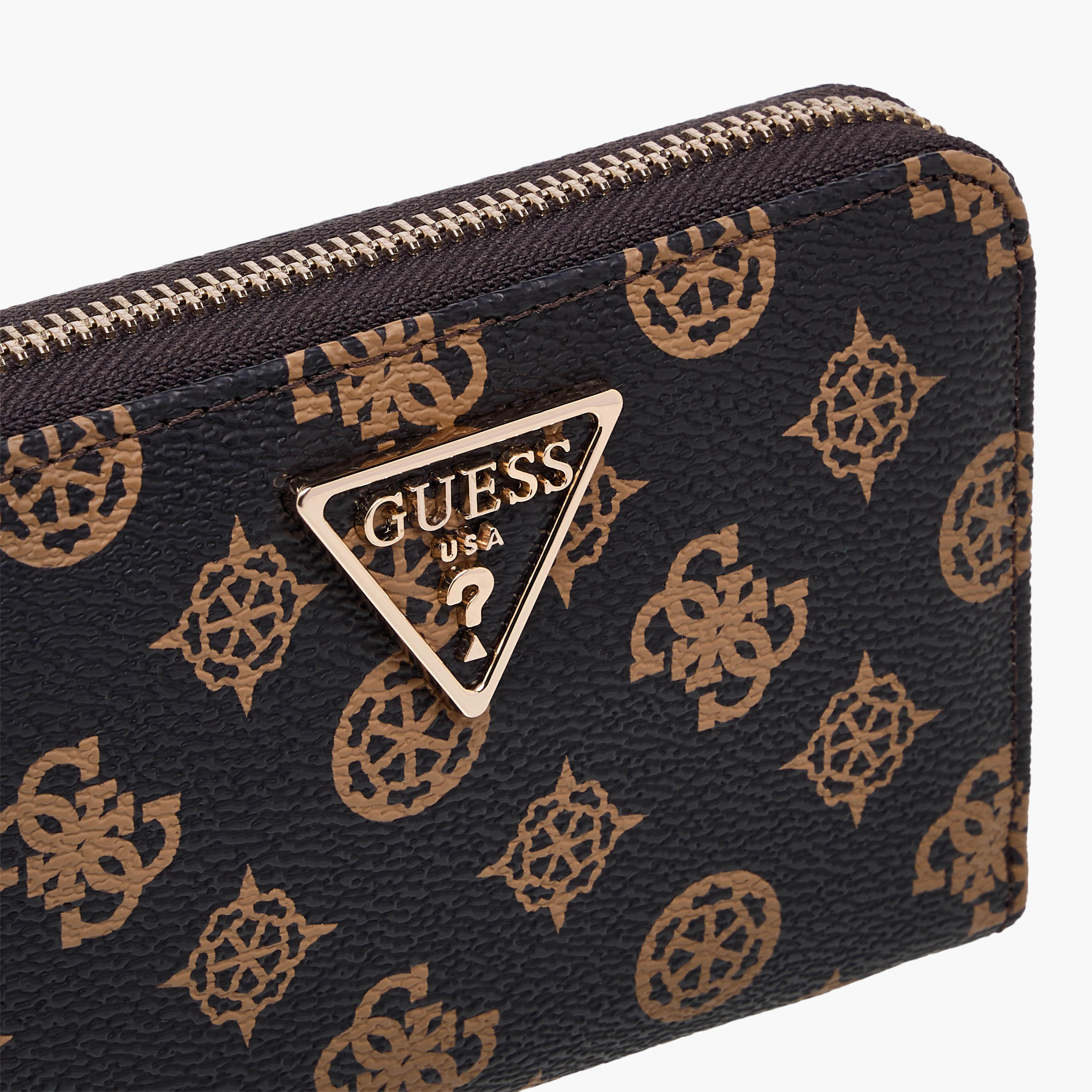 Guess Laurel SLG Printed Wallet with Zip Closure-women-bagsandwallets-wallets-image-3