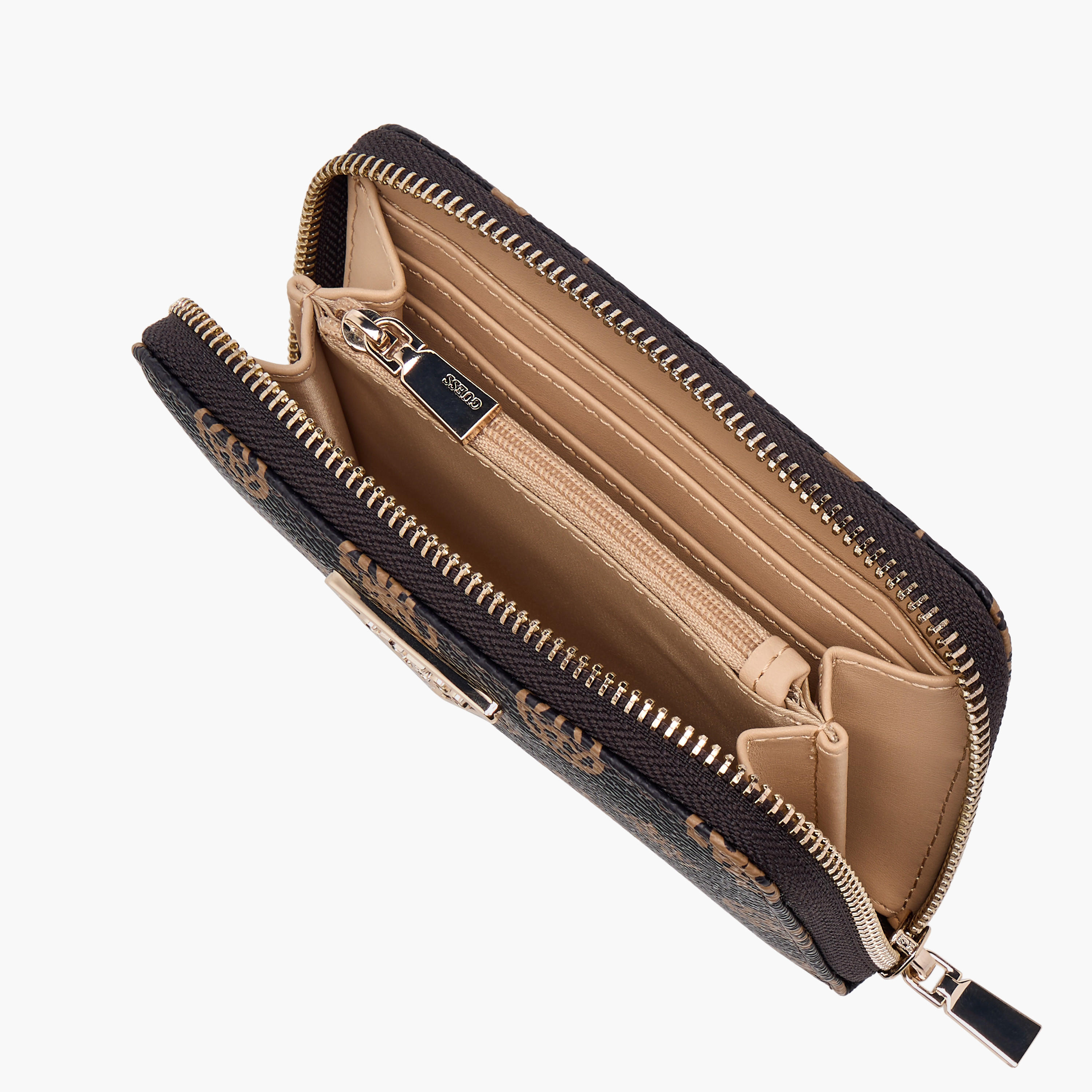 Guess Laurel SLG Printed Wallet with Zip Closure-women-bagsandwallets-wallets-image-5
