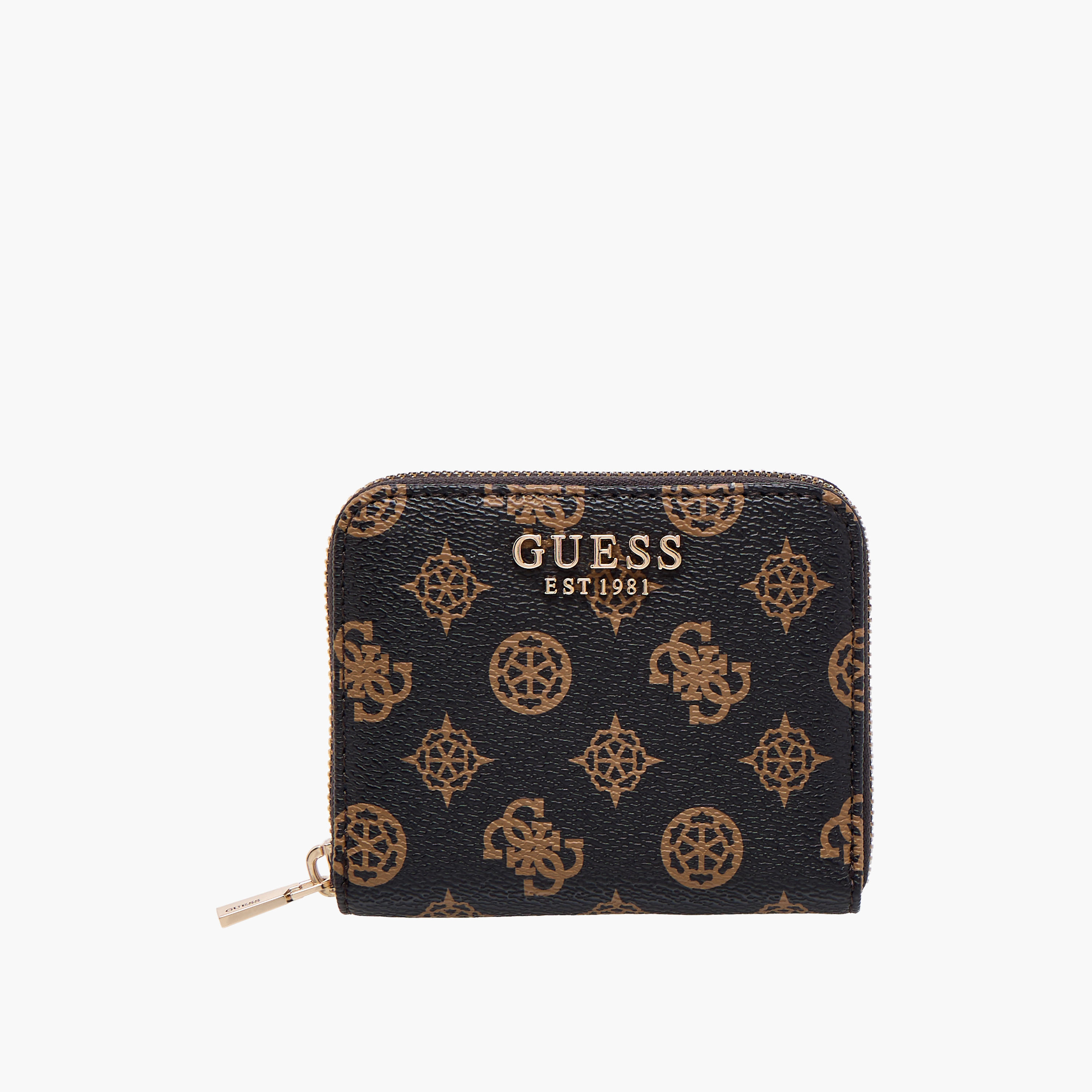 Guess Laurel SLG Printed Wallet with Zip Closure-women-bagsandwallets-wallets-image-1