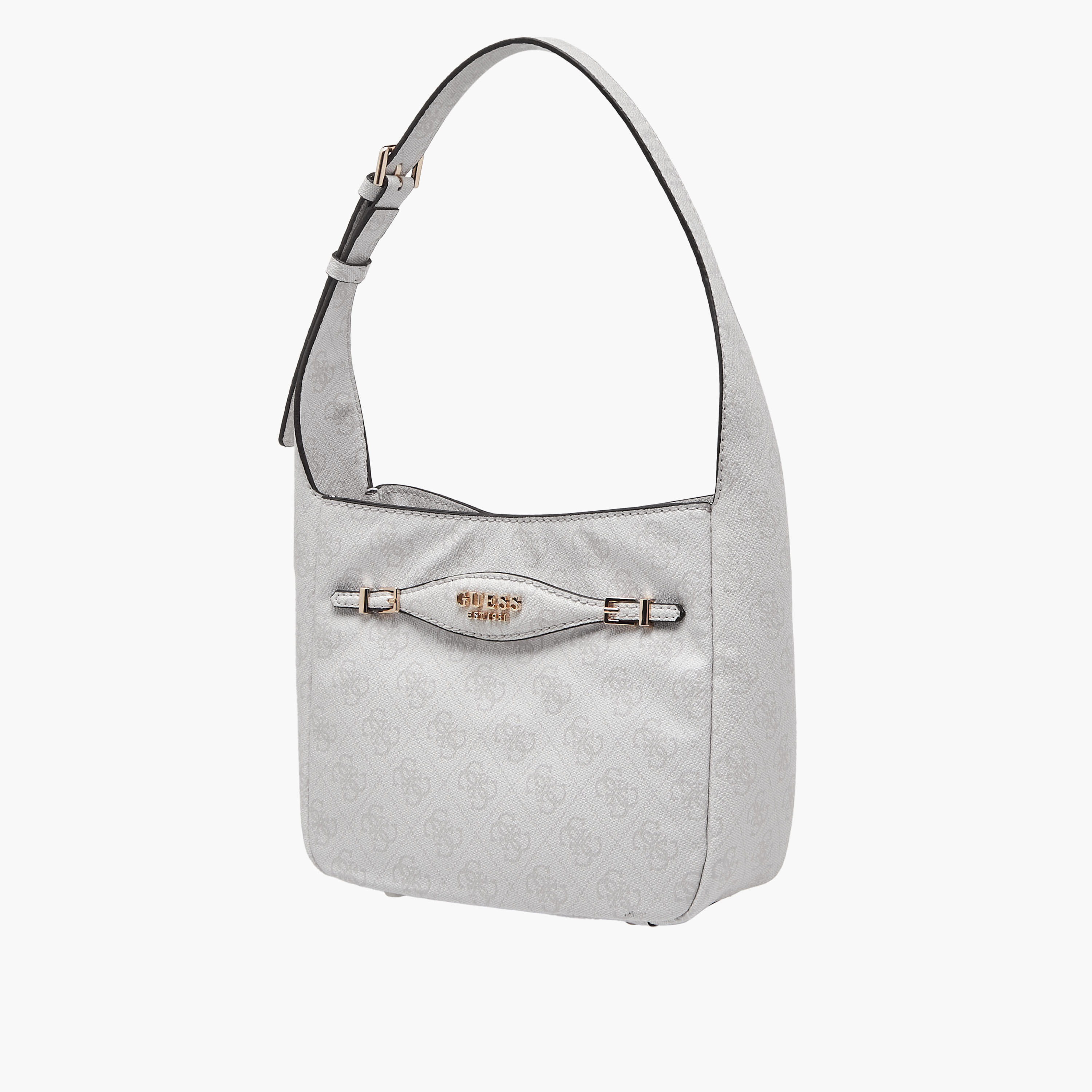 Guess Katya Monogram Print Hobo Bag with Adjustable Strap-women-bagsandwallets-handbags-image-3