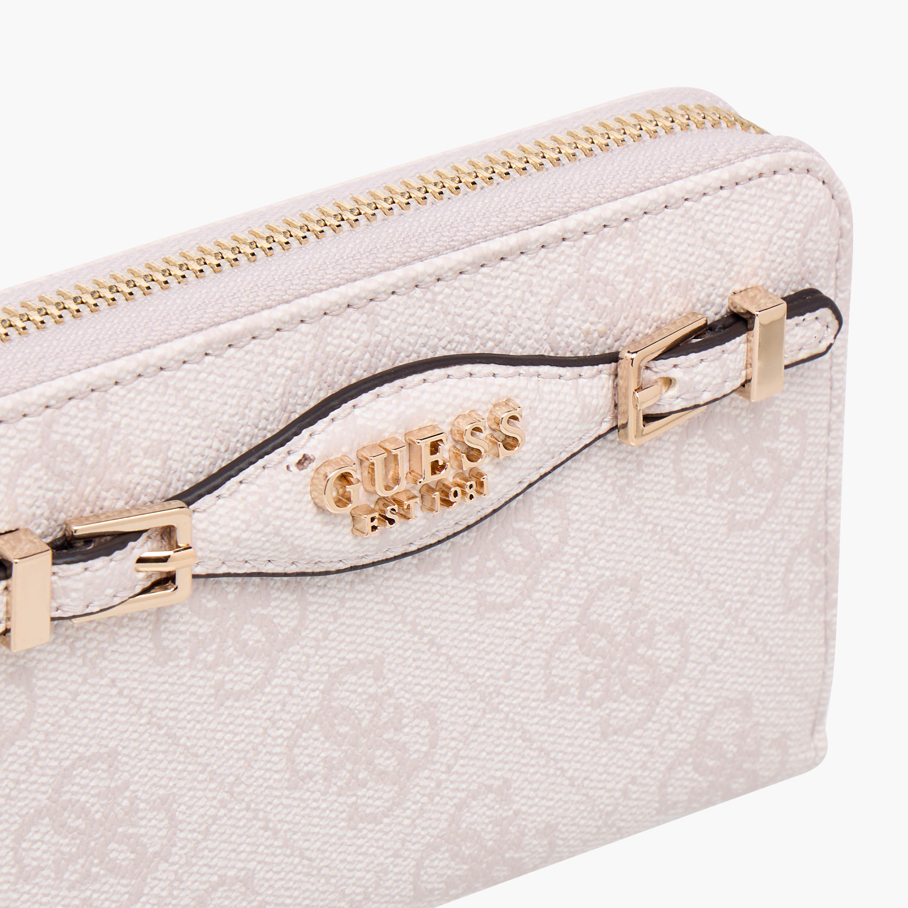 Guess Katya SLG Textured Wallet with Zip Closure-women-bagsandwallets-wallets-image-3
