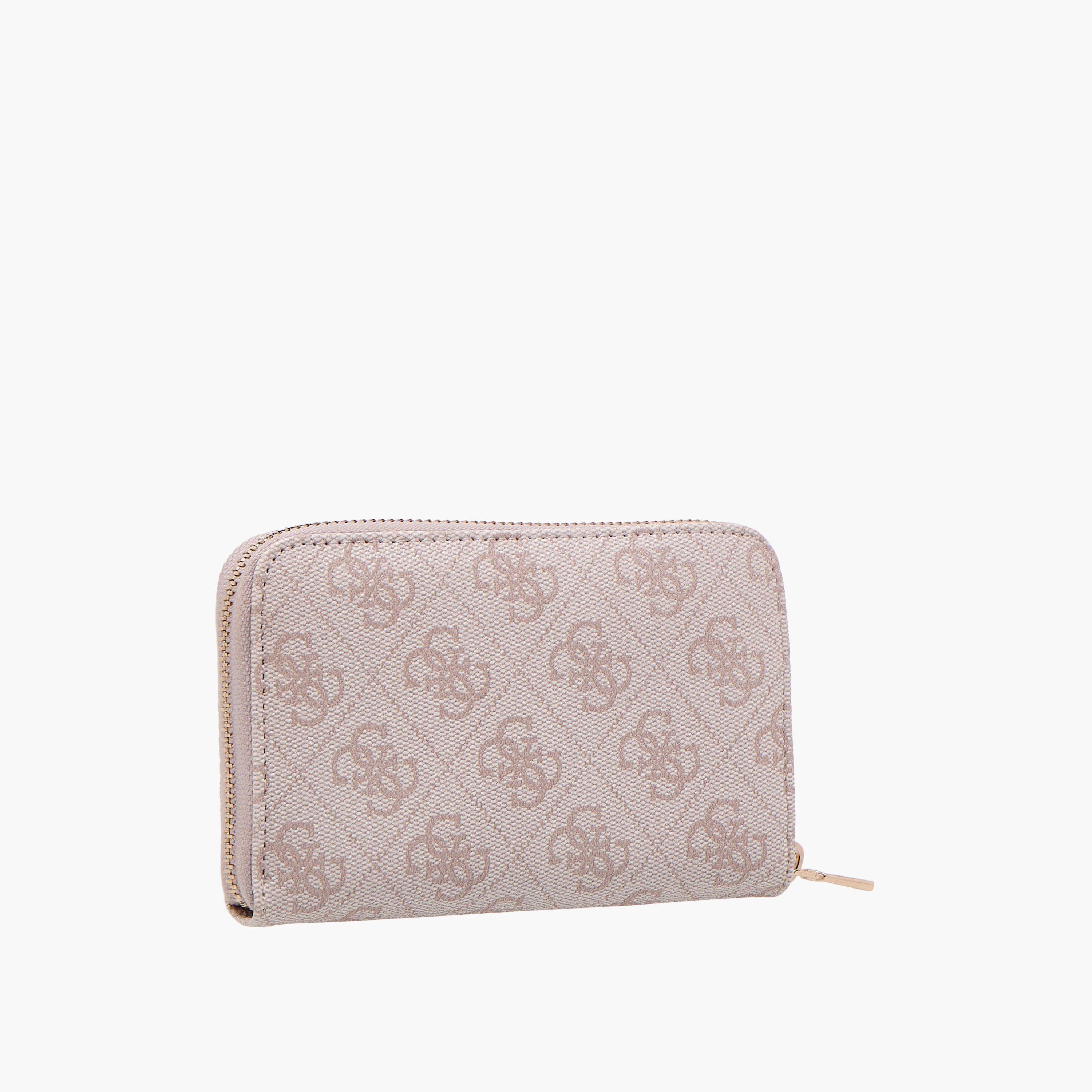 Guess Laurel SLG Textured Wallet with Zip Closure-women-bagsandwallets-wallets-image-2