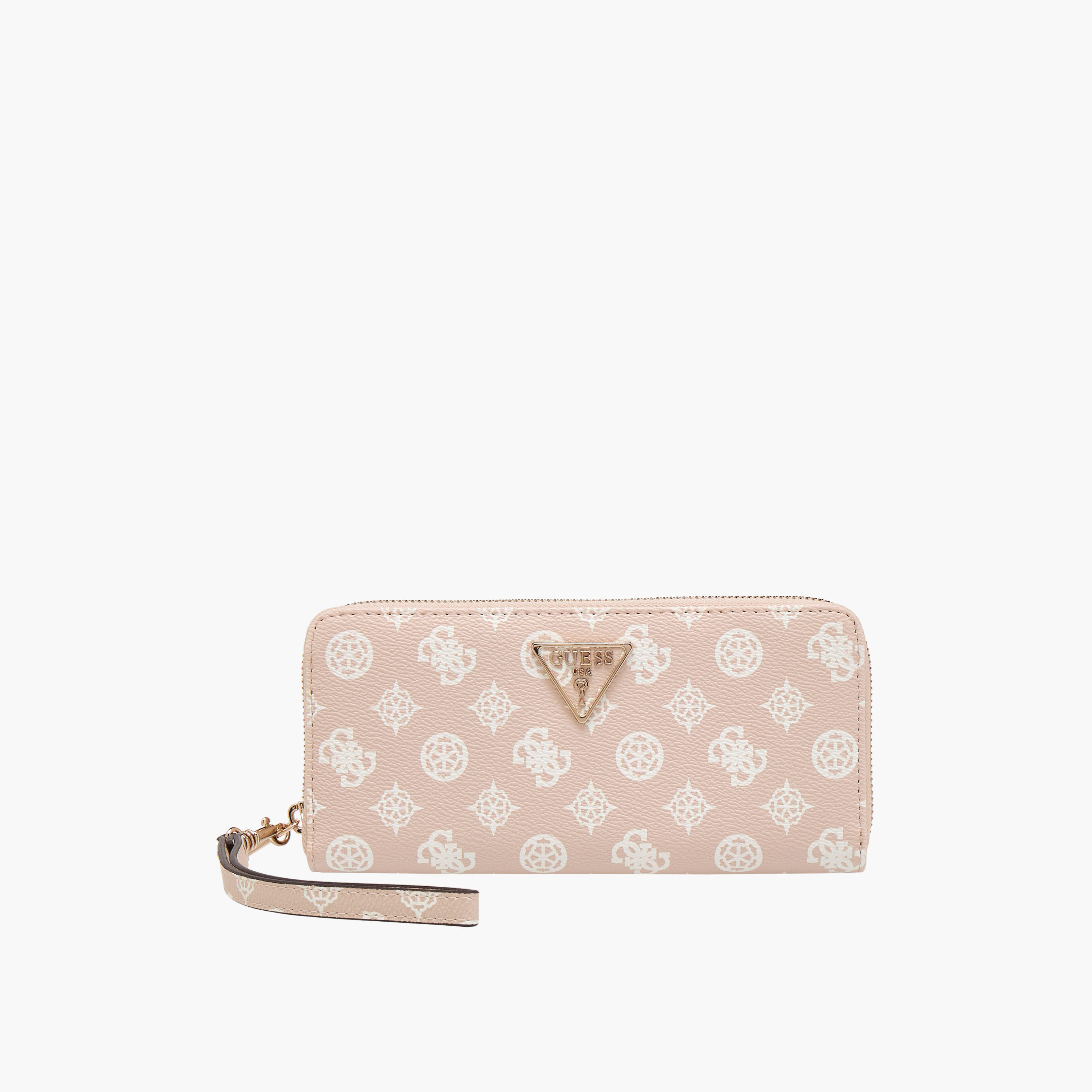 Guess Laurel Printed Wallet with Wristlet Strap-women-bagsandwallets-wallets-image-1