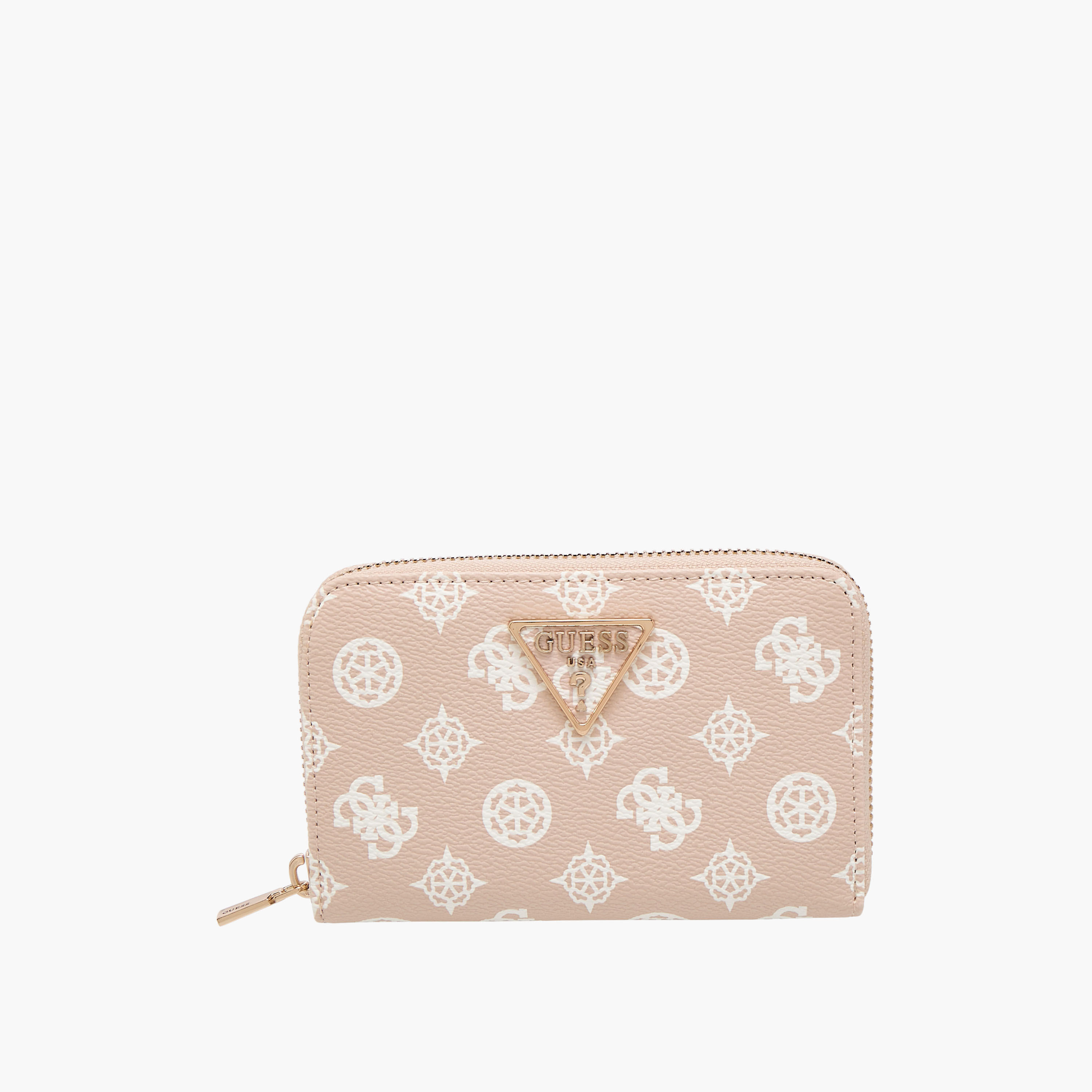 Guess Laurel SLG Printed Wallet with Zip Closure-women-bagsandwallets-wallets-image-1