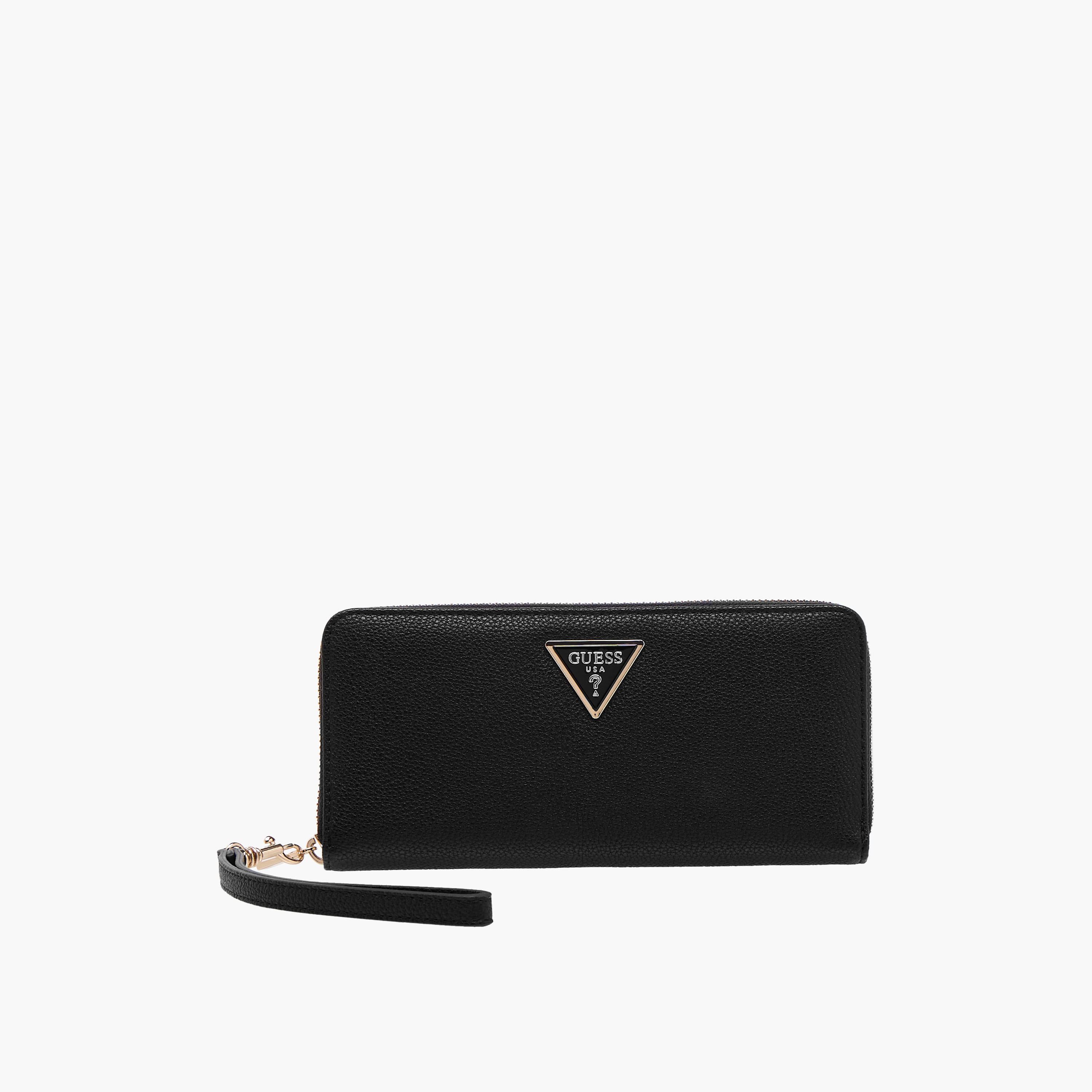 Guess Laurel Textured Wallet with Wristlet Strap-women-bagsandwallets-wallets-image-1