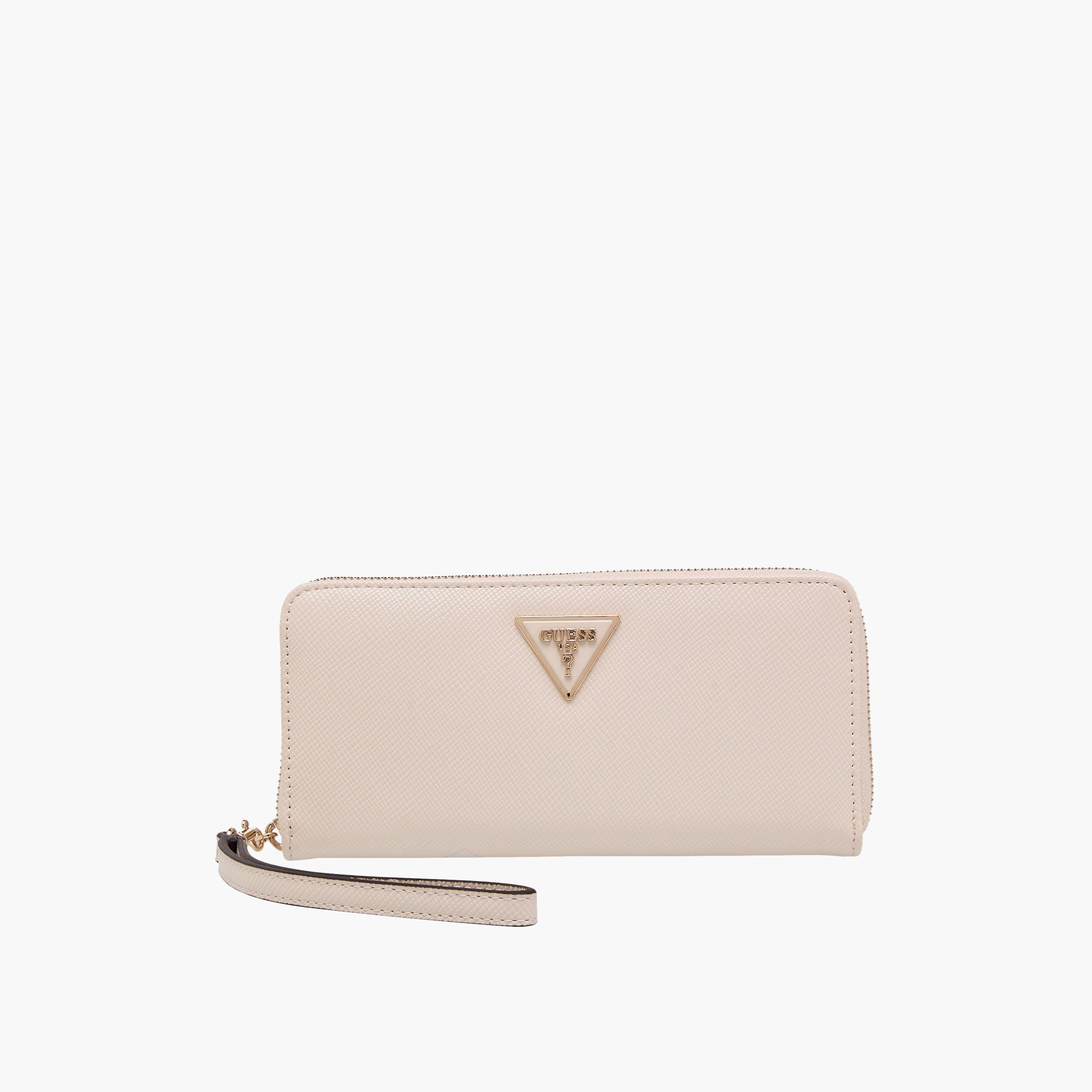 Guess Laurel Textured Wallet with Wristlet Strap-women-bagsandwallets-wallets-image-1