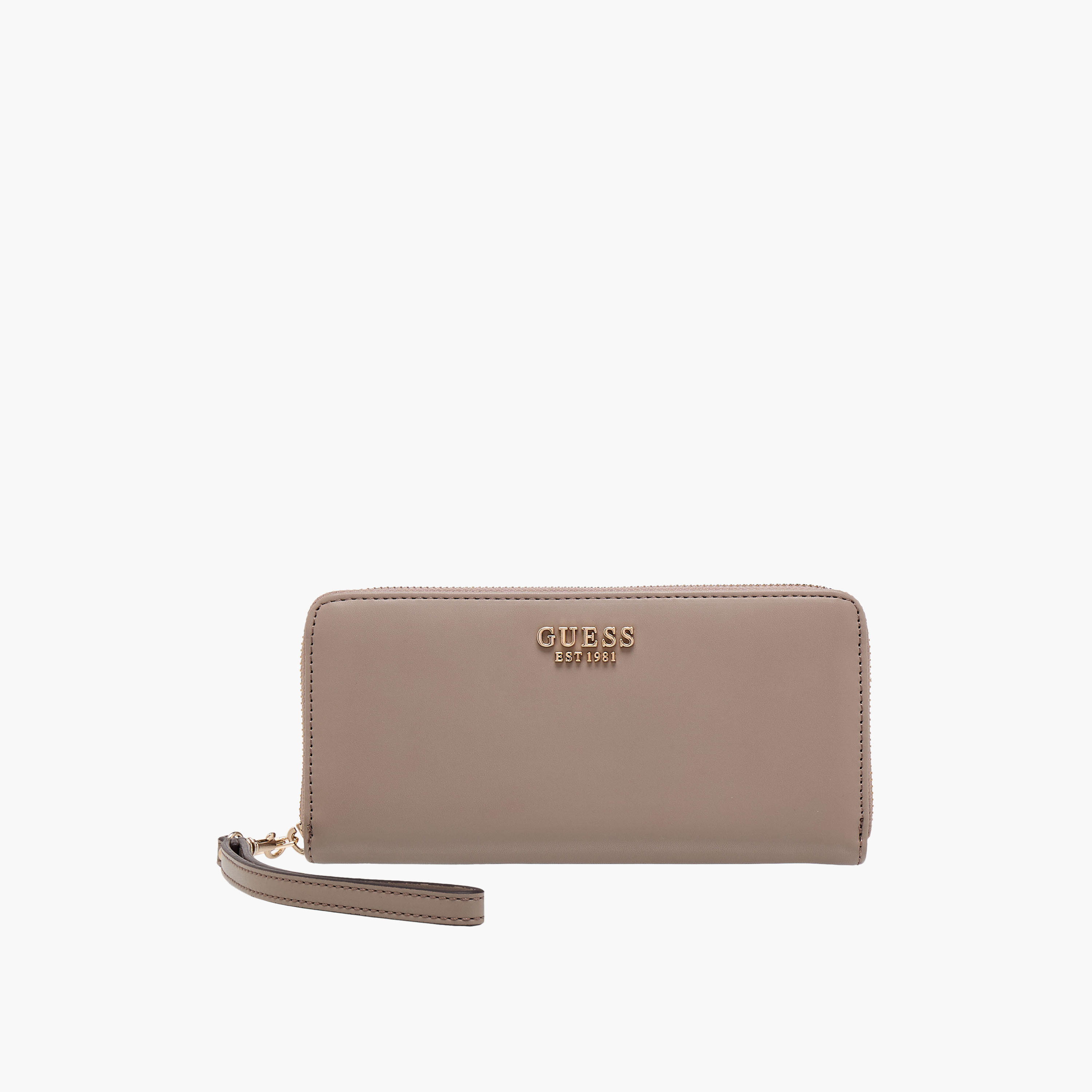 Guess Laurel Solid Wallet with Wristlet Strap-women-bagsandwallets-wallets-image-1