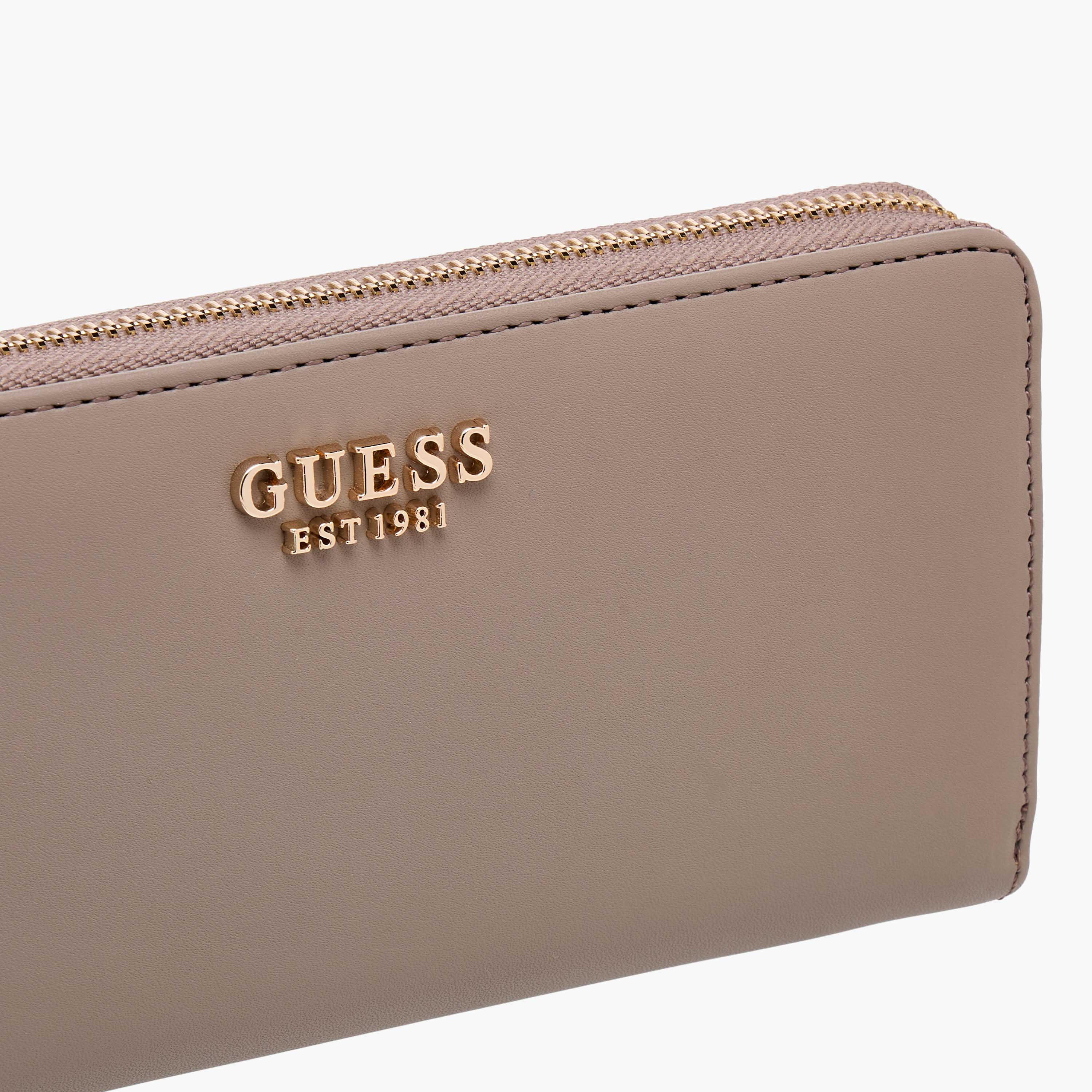 Guess Laurel Solid Wallet with Wristlet Strap-women-bagsandwallets-wallets-image-3