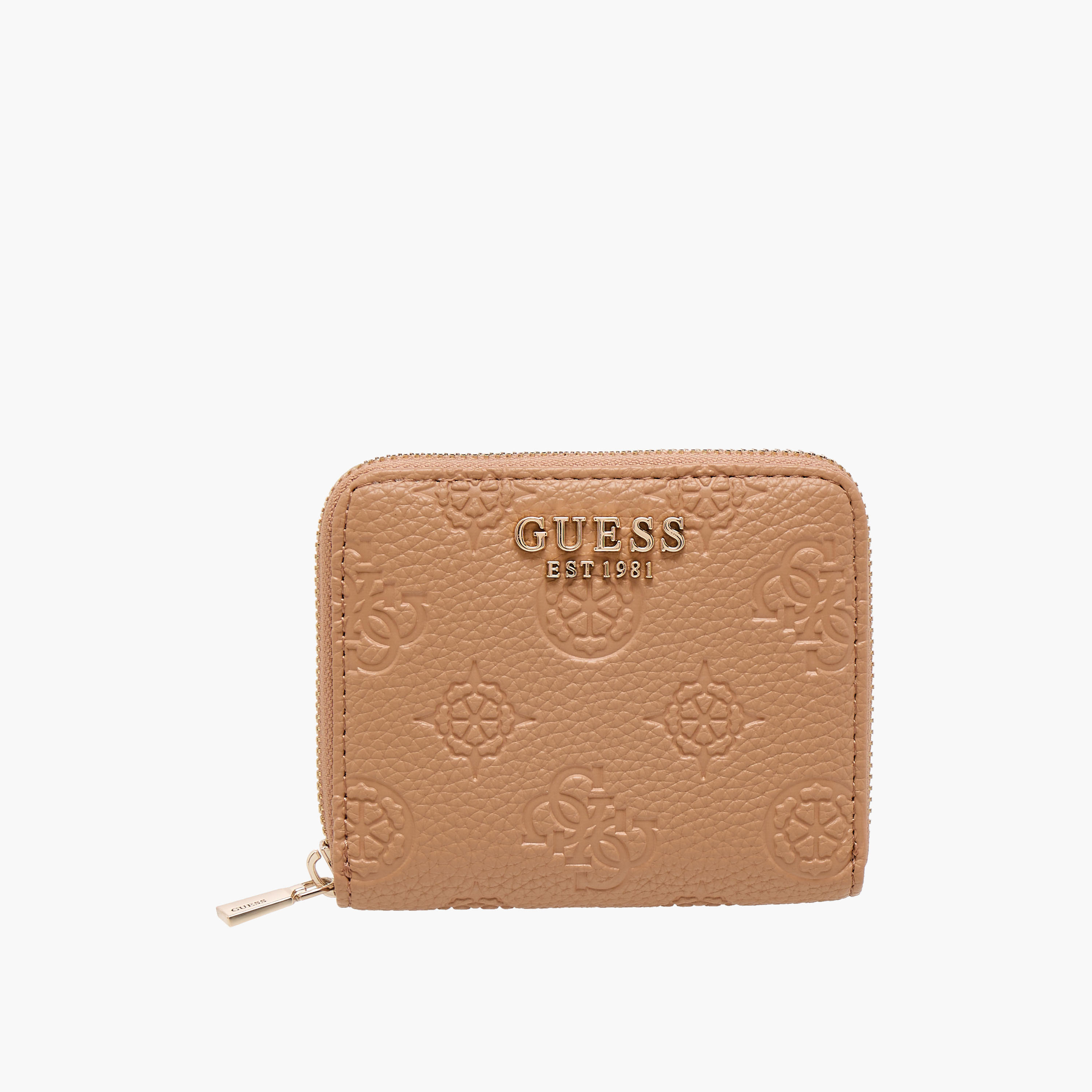 Guess CRESIDIA SLG Monogram Embossed Zip Around Wallet-women-bagsandwallets-wallets-image-1