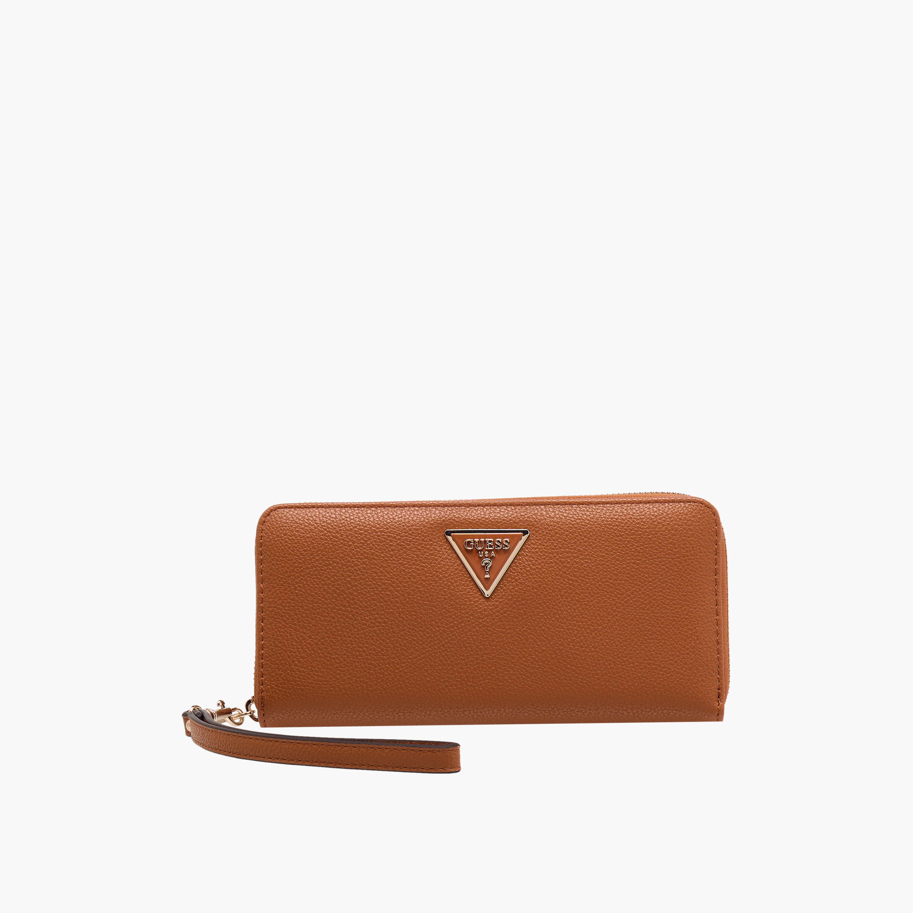Guess Laurel Textured Wallet with Wristlet Strap-women-bagsandwallets-wallets-image-1