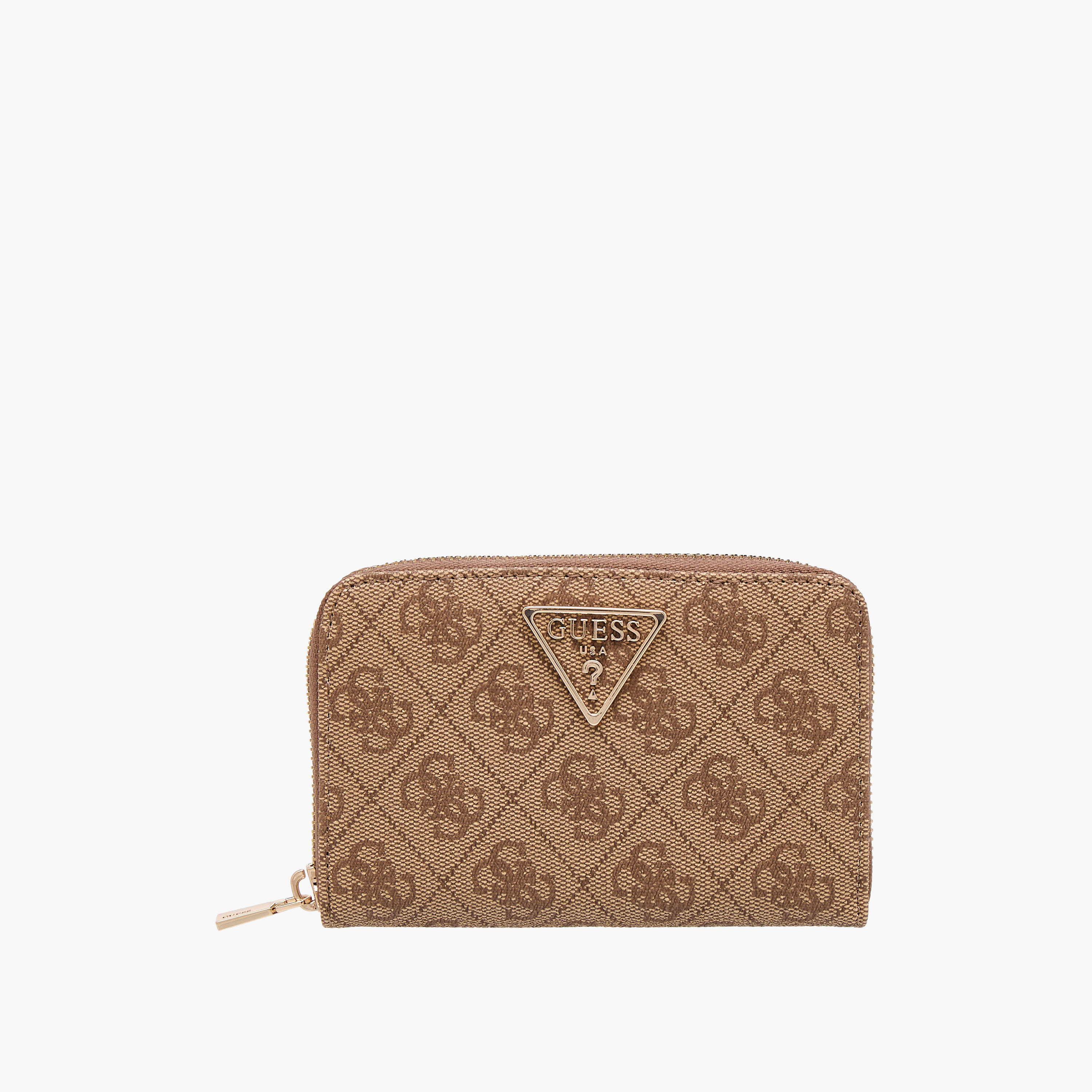 Guess LAUREL SLG MEDIUM Monogram Print Zip-Around Wallet-women-bagsandwallets-wallets-image-1