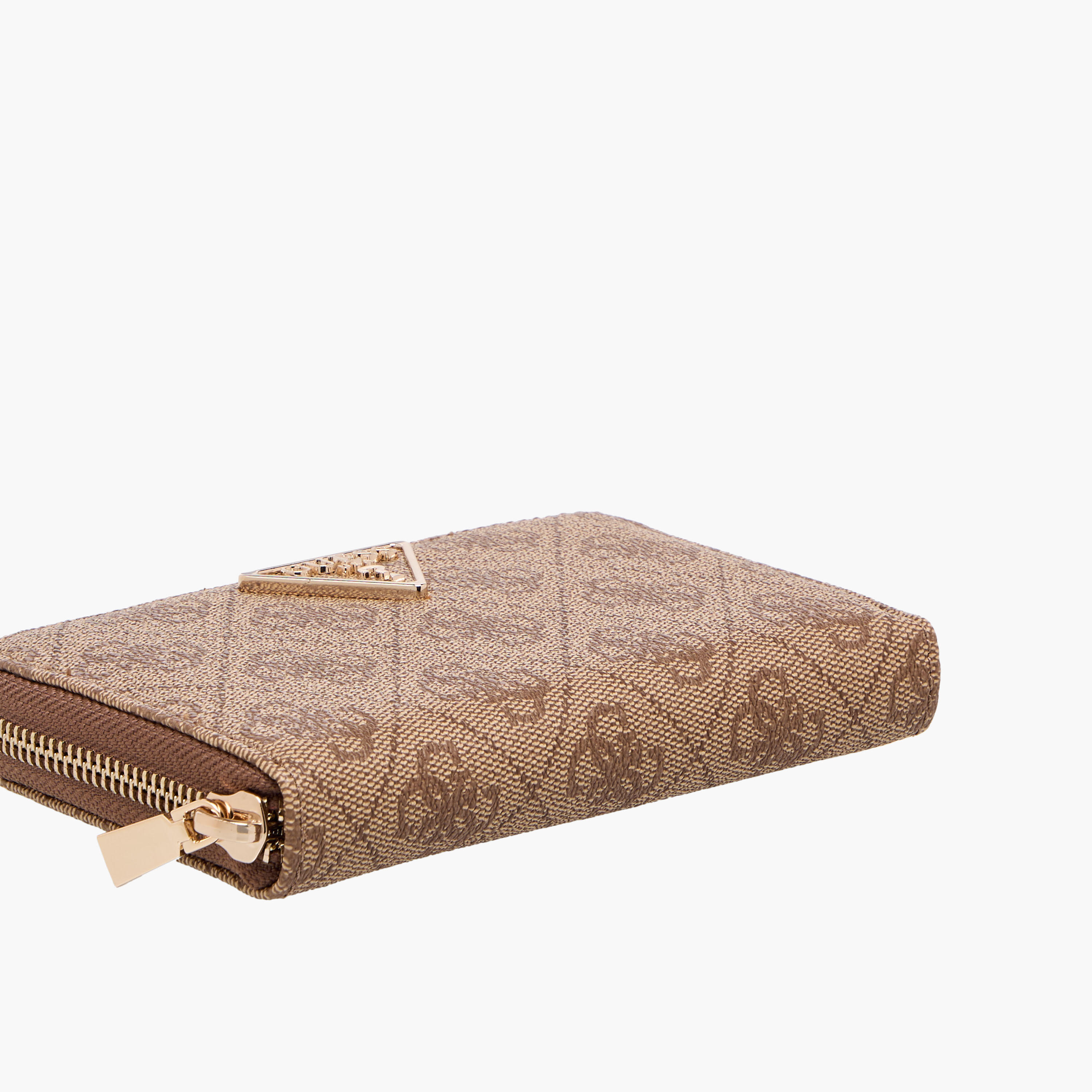 Guess LAUREL SLG MEDIUM Monogram Print Zip-Around Wallet-women-bagsandwallets-wallets-image-4