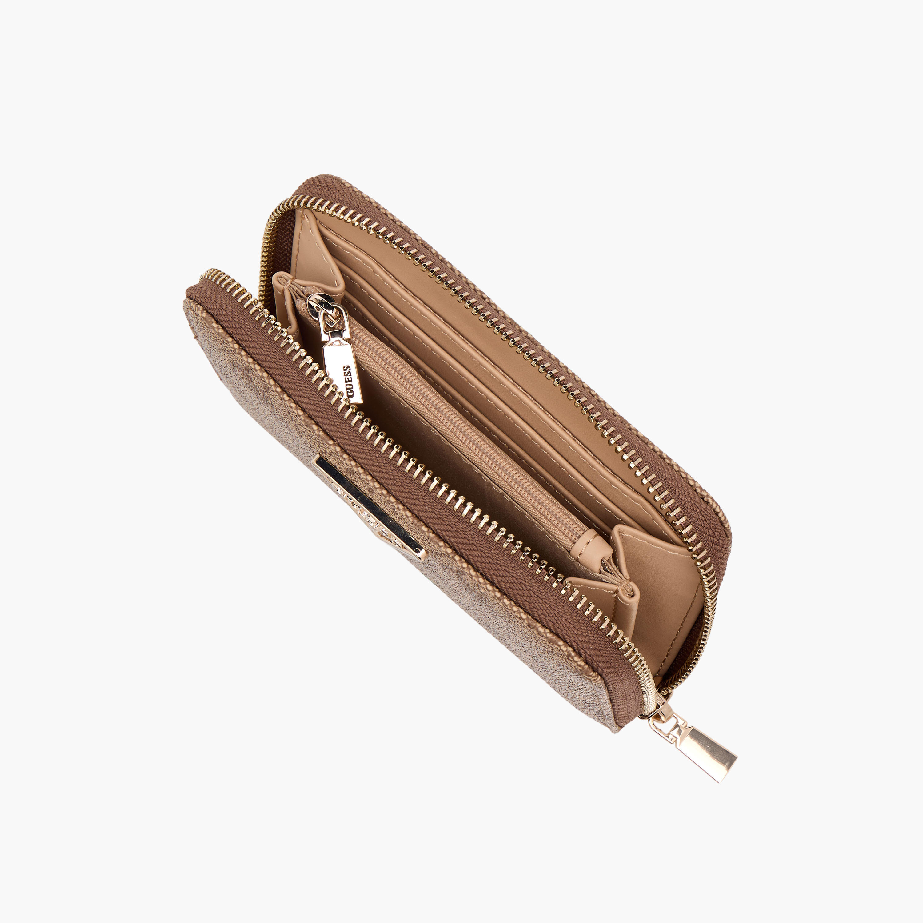 Guess LAUREL SLG MEDIUM Monogram Print Zip-Around Wallet-women-bagsandwallets-wallets-image-5