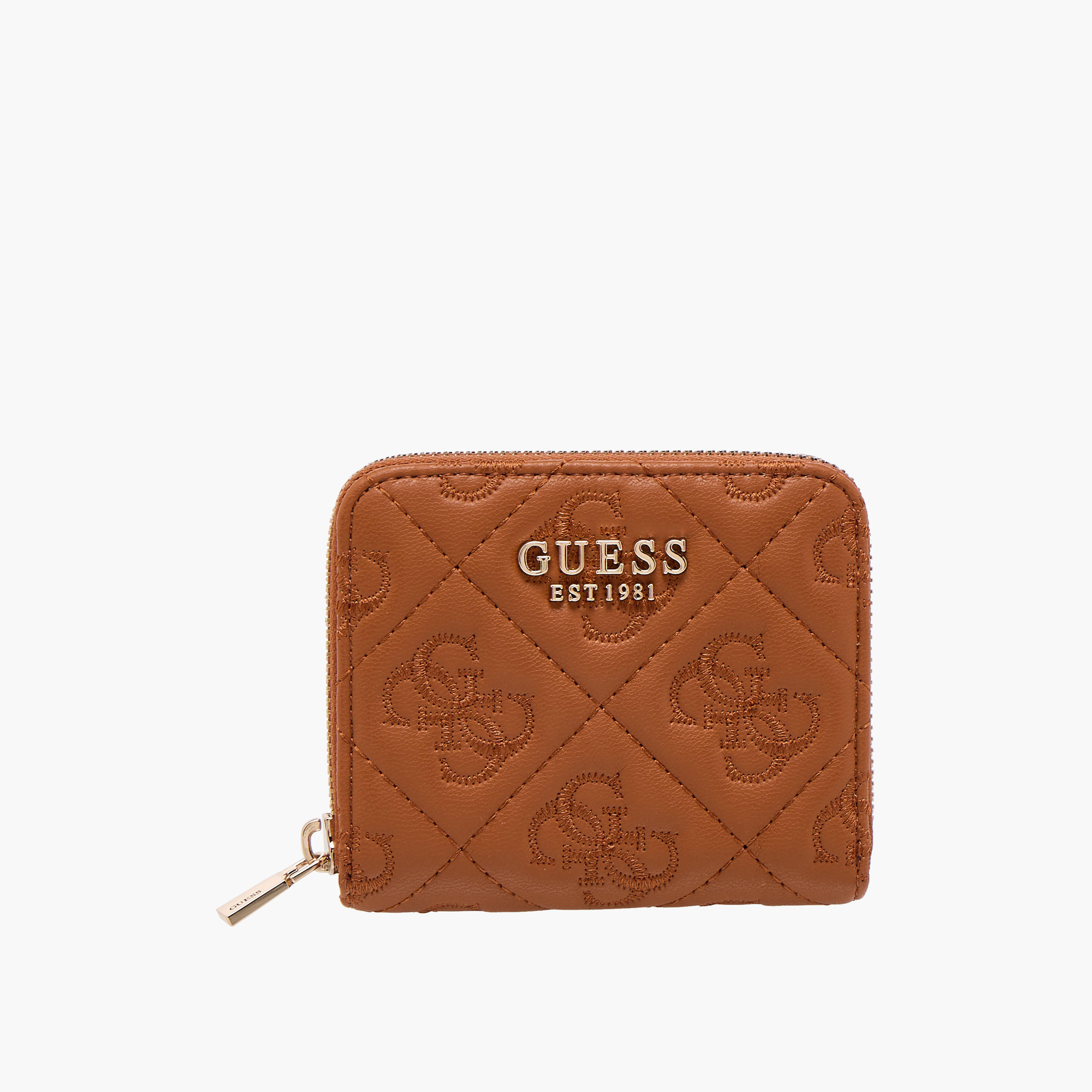 Guess ADELASIA SLG Monogram Embroidered Zip Around Wallet-women-bagsandwallets-wallets-image-1