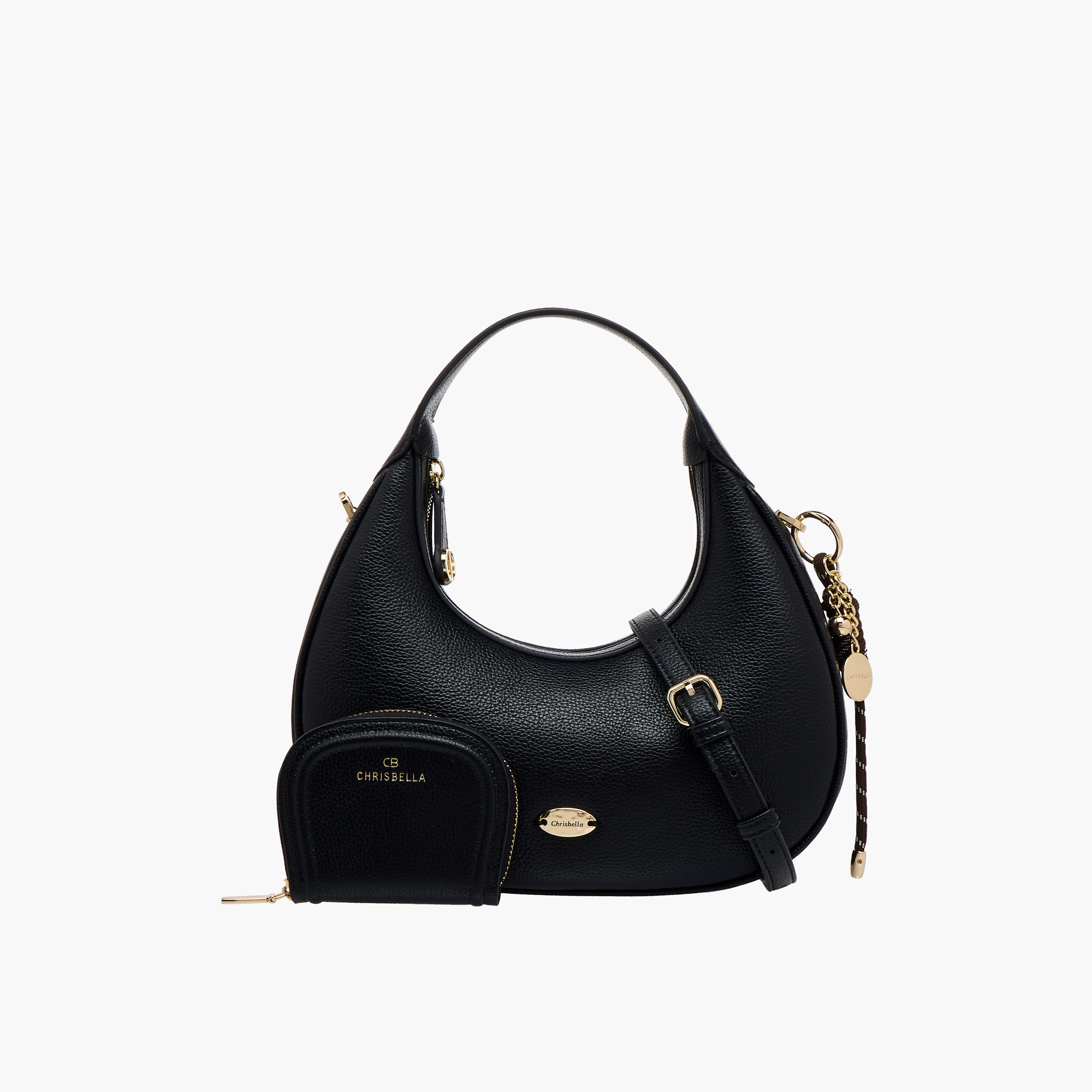 Chrisbella Solid Baguette Bag with Coin Purse-women-bagsandwallets-handbags-image-1