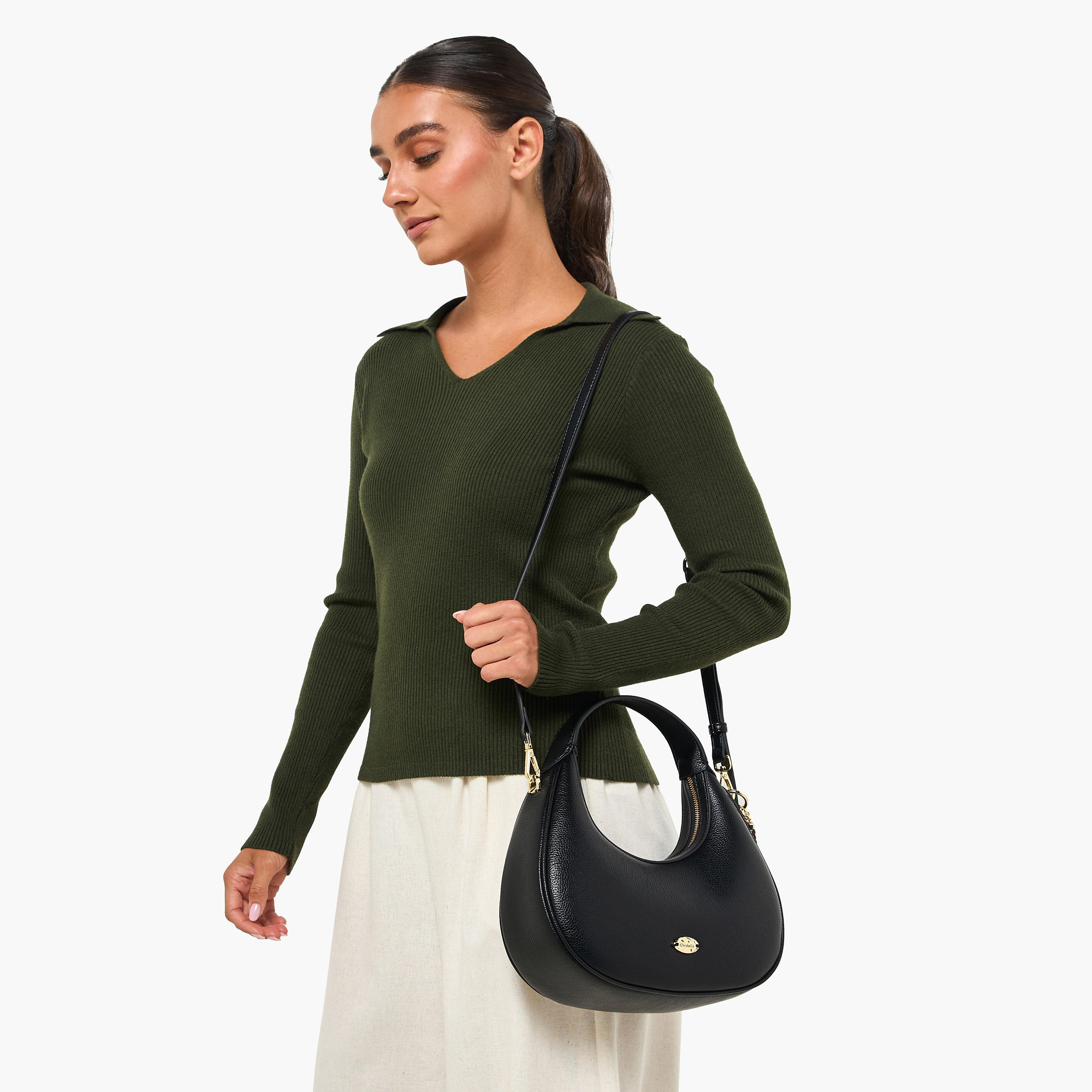 Chrisbella Solid Baguette Bag with Coin Purse-women-bagsandwallets-handbags-image-9