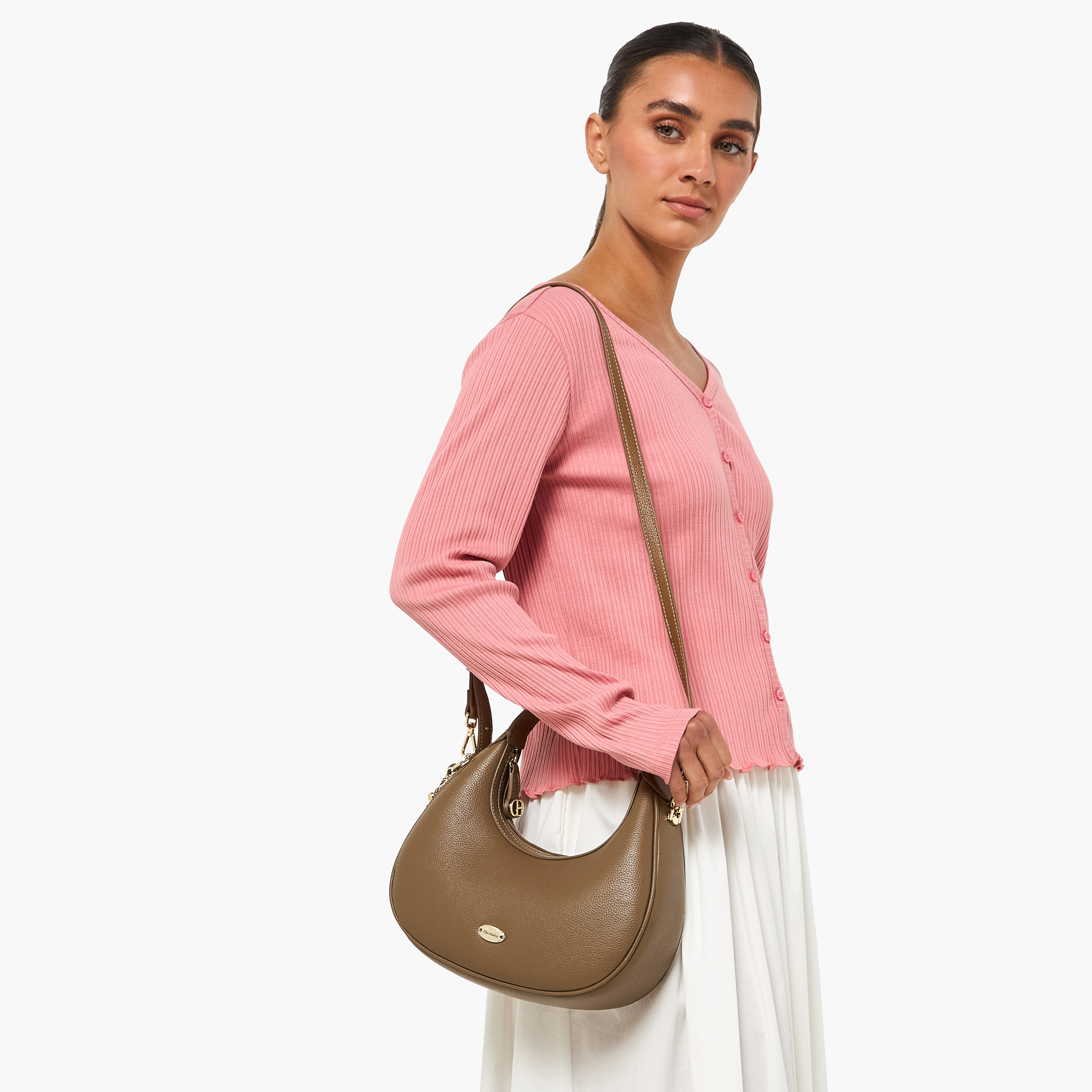 Chrisbella Solid Baguette Bag with Coin Purse-women-bagsandwallets-handbags-image-2