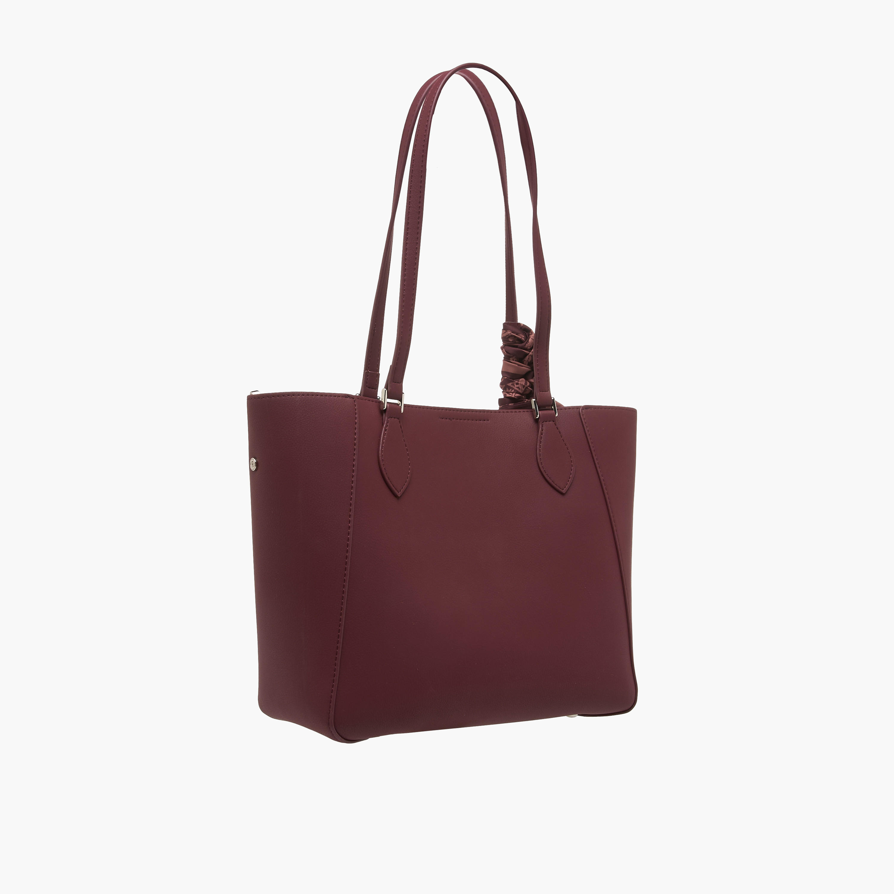 Chrisbella Scarf Detail Tote Bag with Wallet-women-bagsandwallets-handbags-image-4