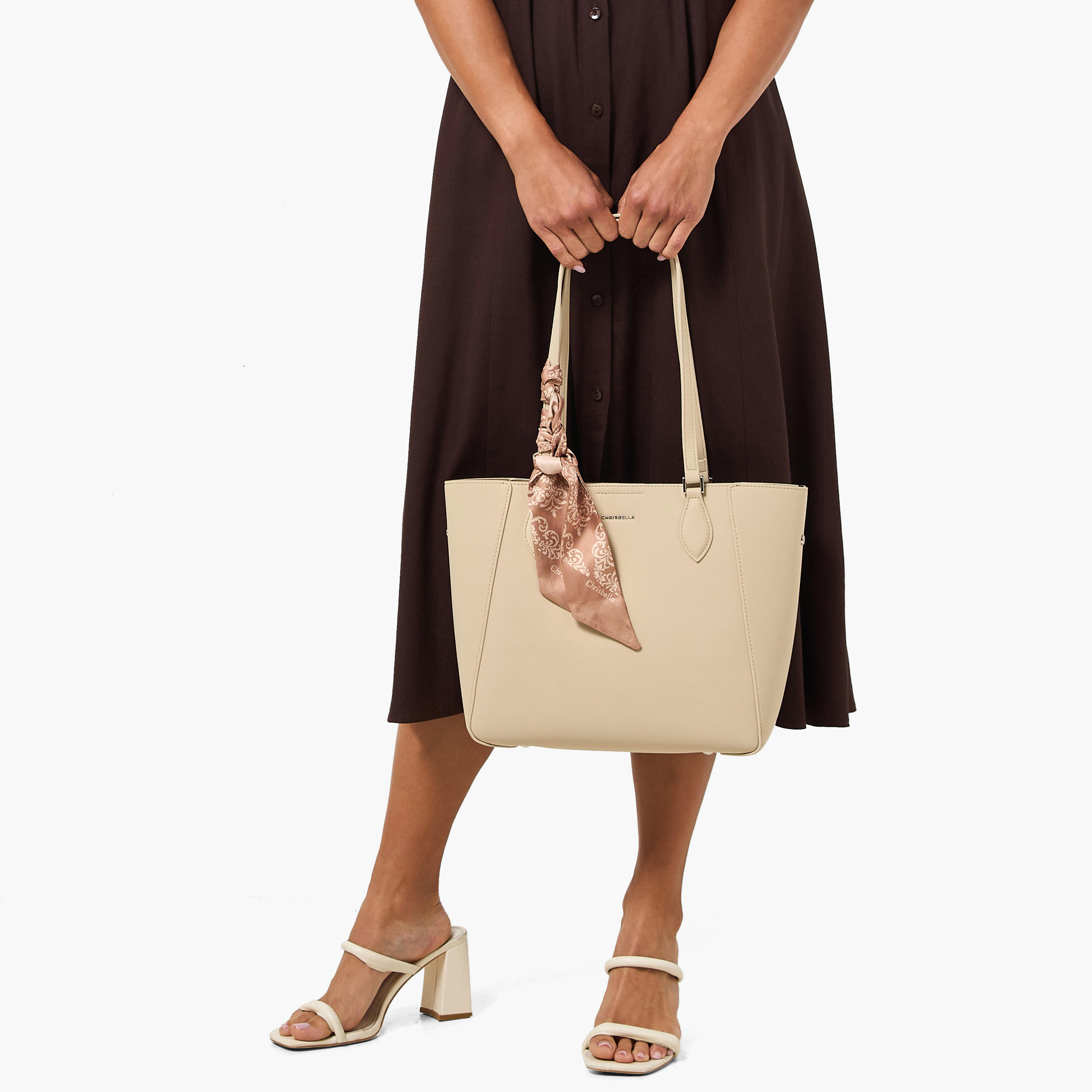 Chrisbella Scarf Detail Tote Bag with Wallet-women-bagsandwallets-handbags-image-2