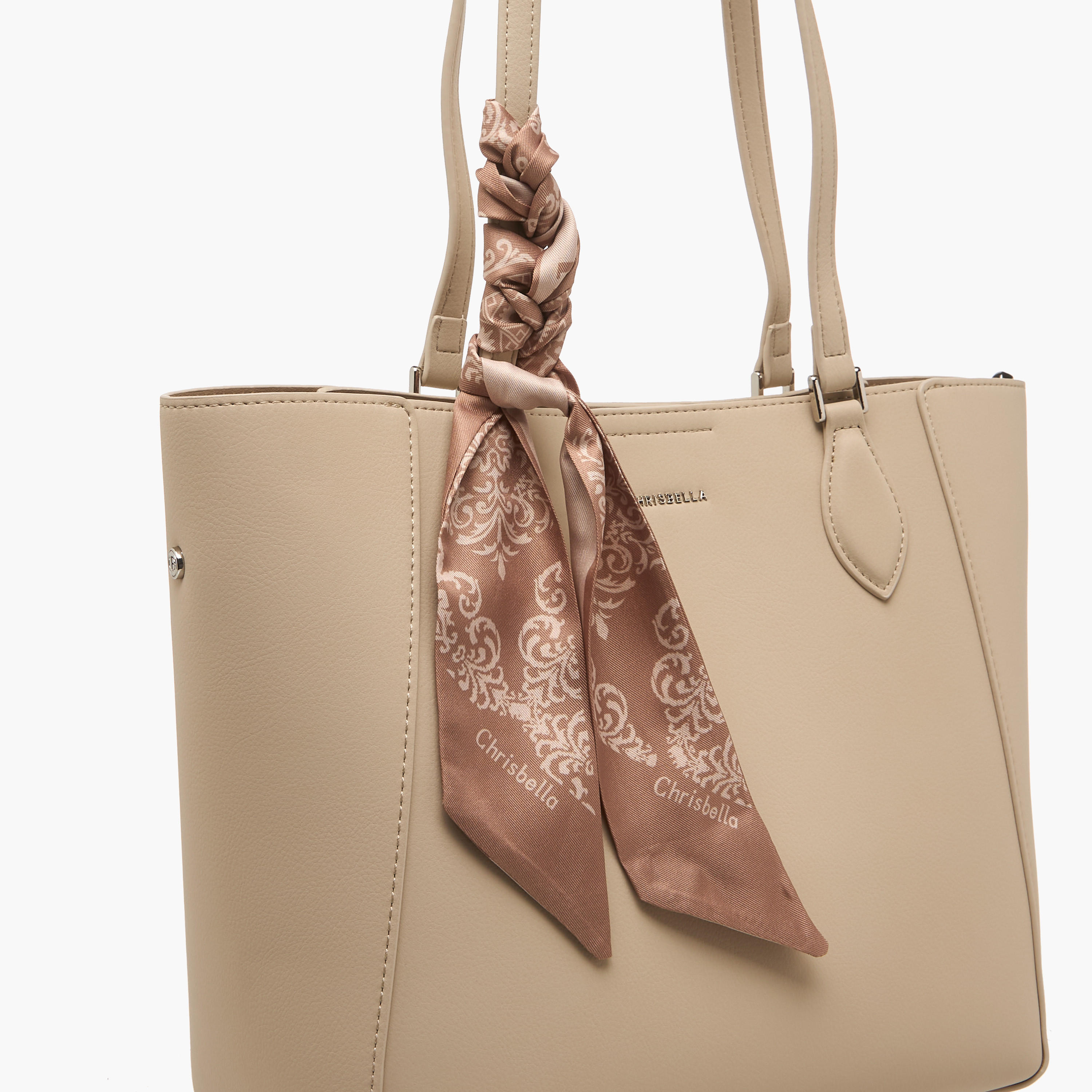 Chrisbella Scarf Detail Tote Bag with Wallet-women-bagsandwallets-handbags-image-7
