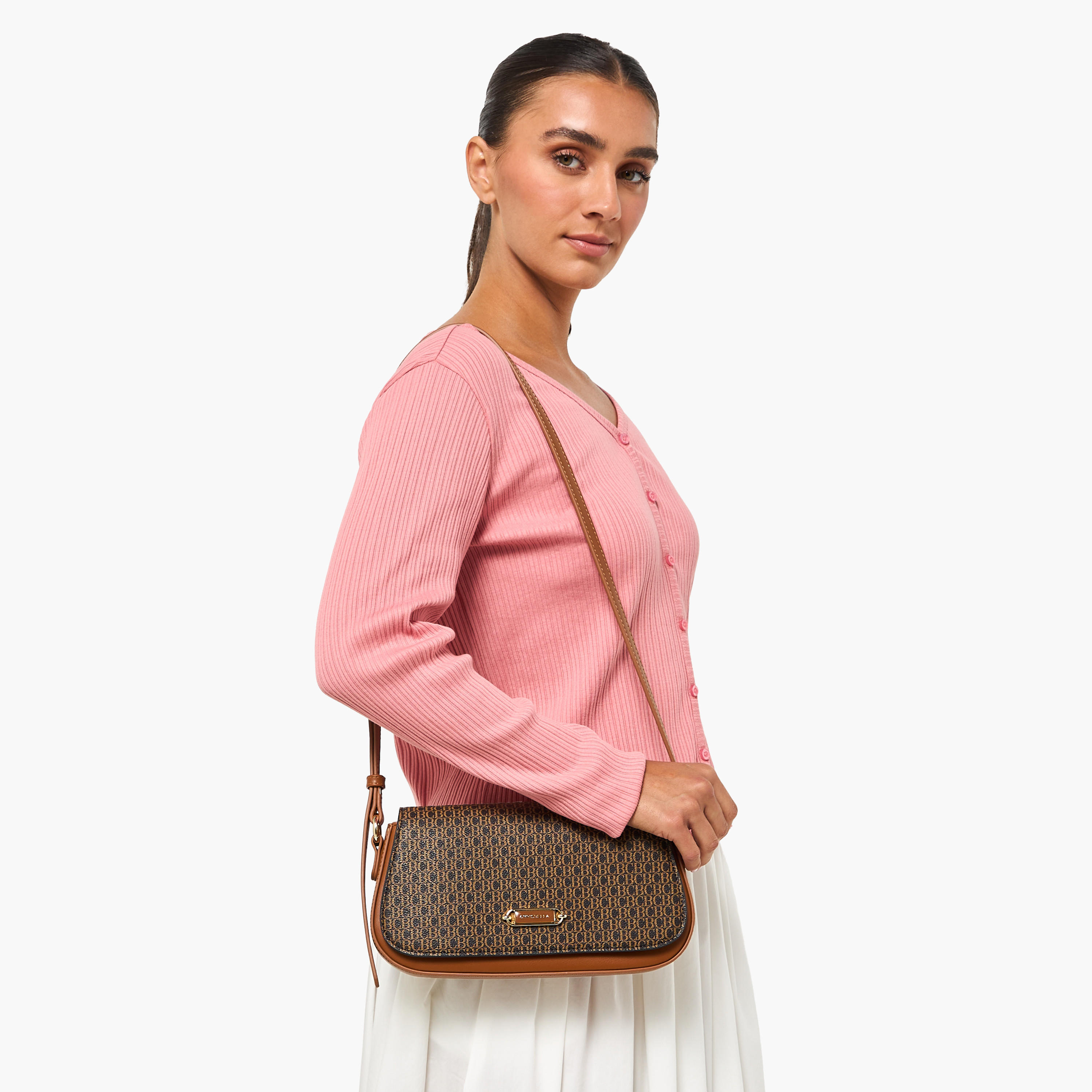Chrisbella Monogram Print Crossbody Bag with Coin Pouch-women-bagsandwallets-handbags-image-2
