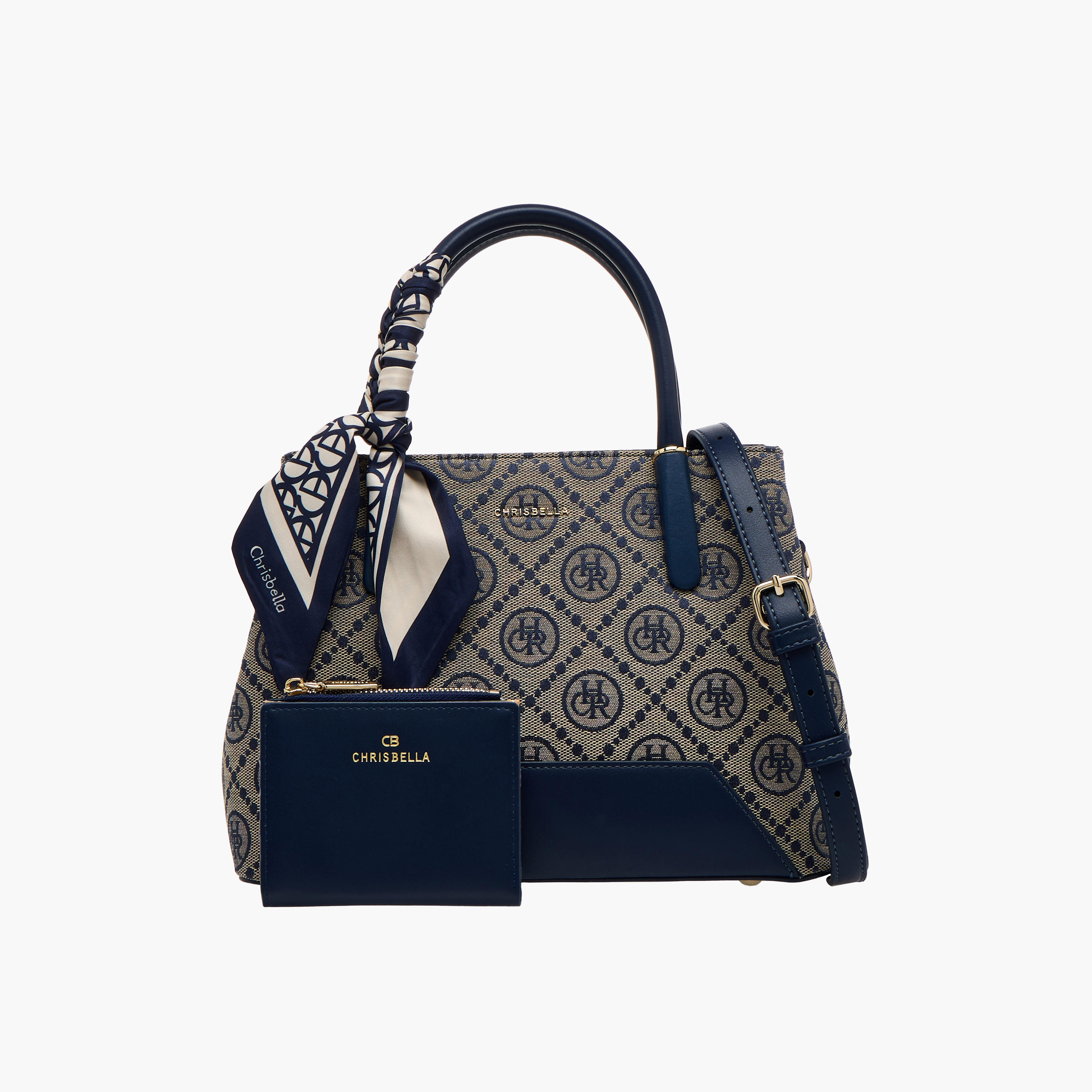 Chrisbella Monogram Print Crossbody Bag with Coin Pouch-women-bagsandwallets-handbags-image-1
