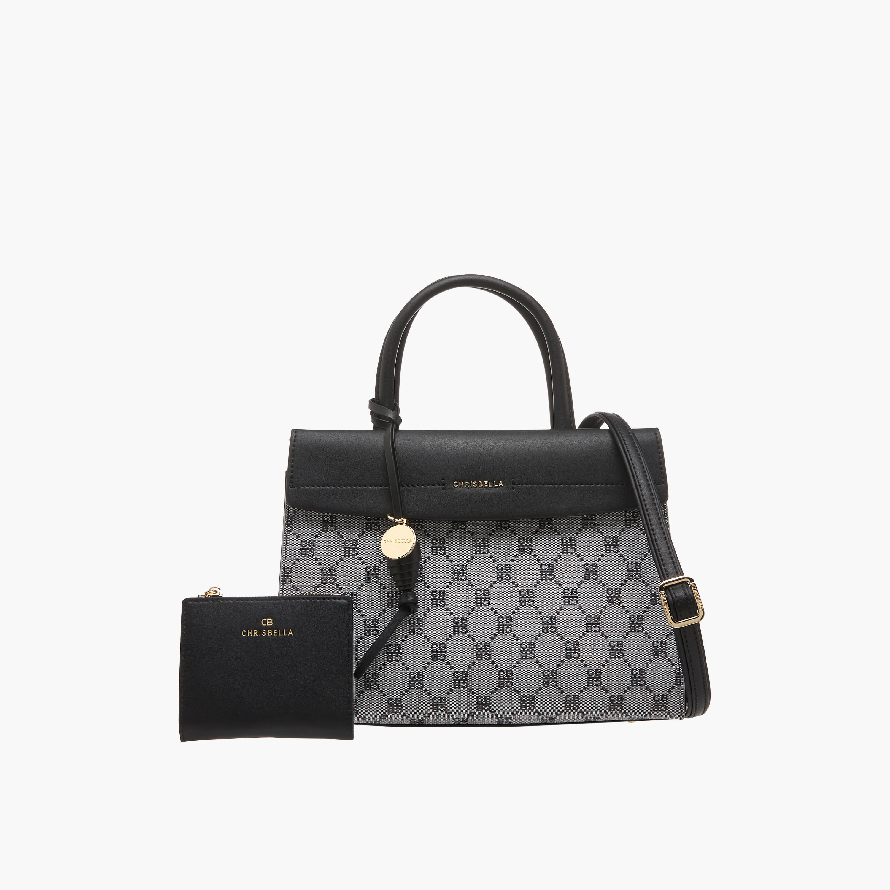 Chrisbella Monogram Print Crossbody Bag with Coin Pouch-women-bagsandwallets-handbags-image-1